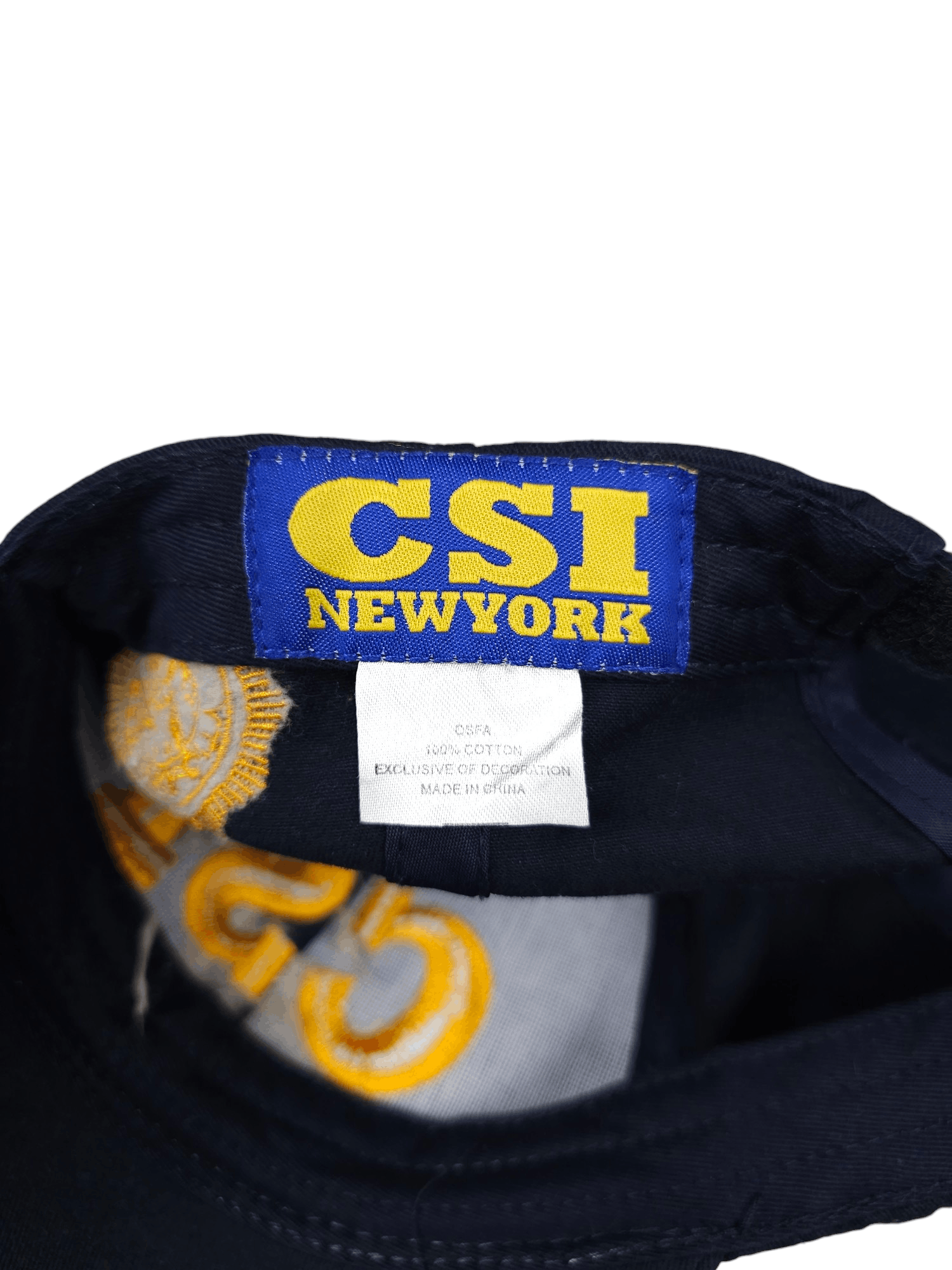 Vintage 💎 90's CSI NYPD Spell Out Hat Cap Strap Back y2k Japanese Size ONE SIZE - 5 Thumbnail