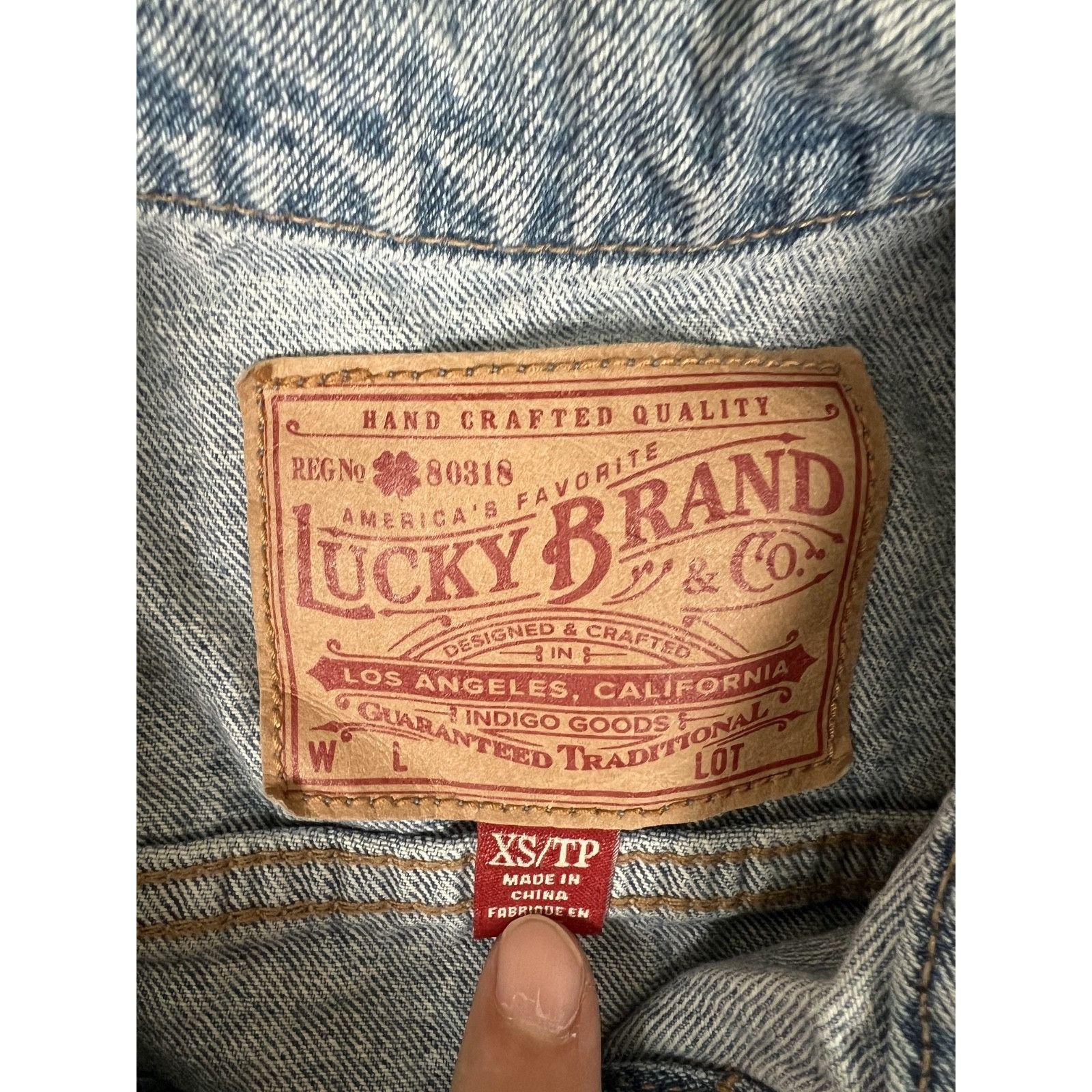 Lucky Brand Lucky Brand Tomboy Trucker Denim Jacket Women's Size XS Dist Size XS / US 0-2 / IT 36-38 - 4 Thumbnail