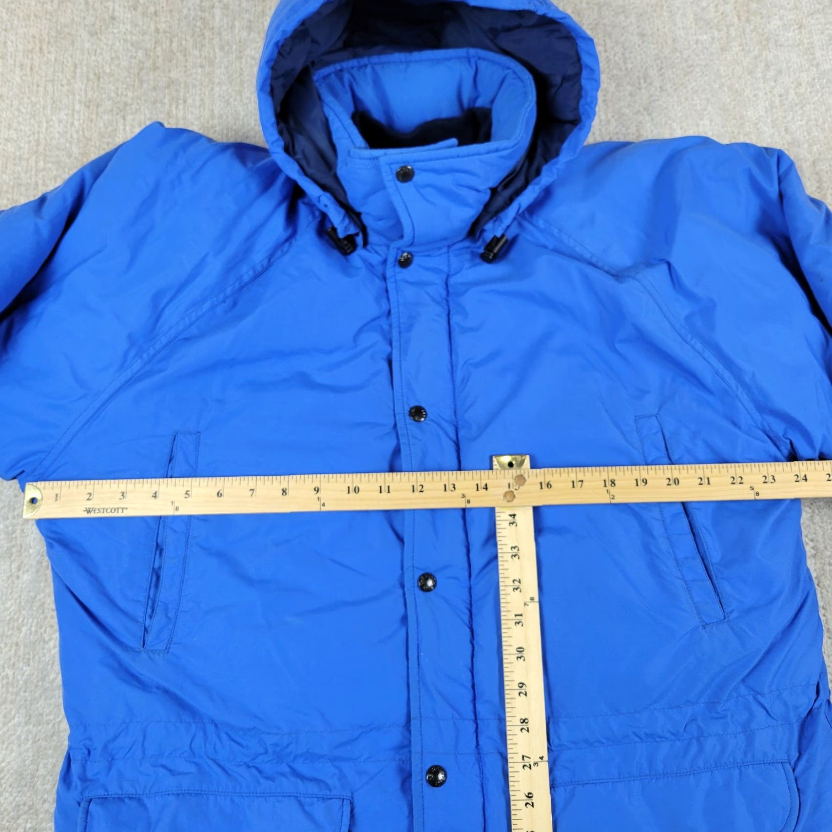 The North Face VINTAGE The North Face Down Puffer Parka Jacket Mens L Blue Full Zip Hooded 80s Modern? Size US L / EU 52-54 / 3 - 5 Thumbnail