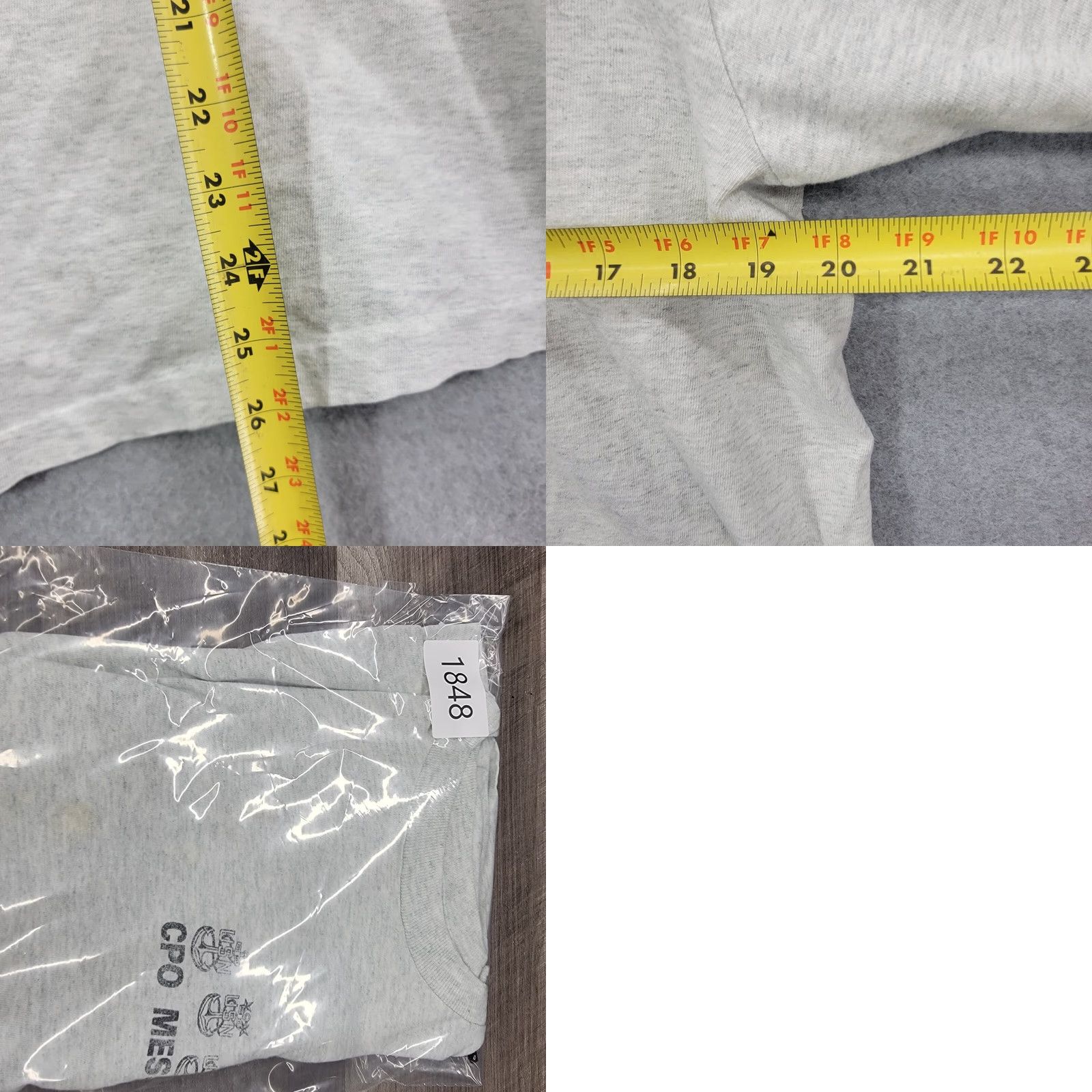 Fruit Of The Loom VINTAGE USS Saratoga CV-60 Shirt XL Mens White Eagle Distressed Tee USA Size US XL / EU 56 / 4 - 8 Thumbnail