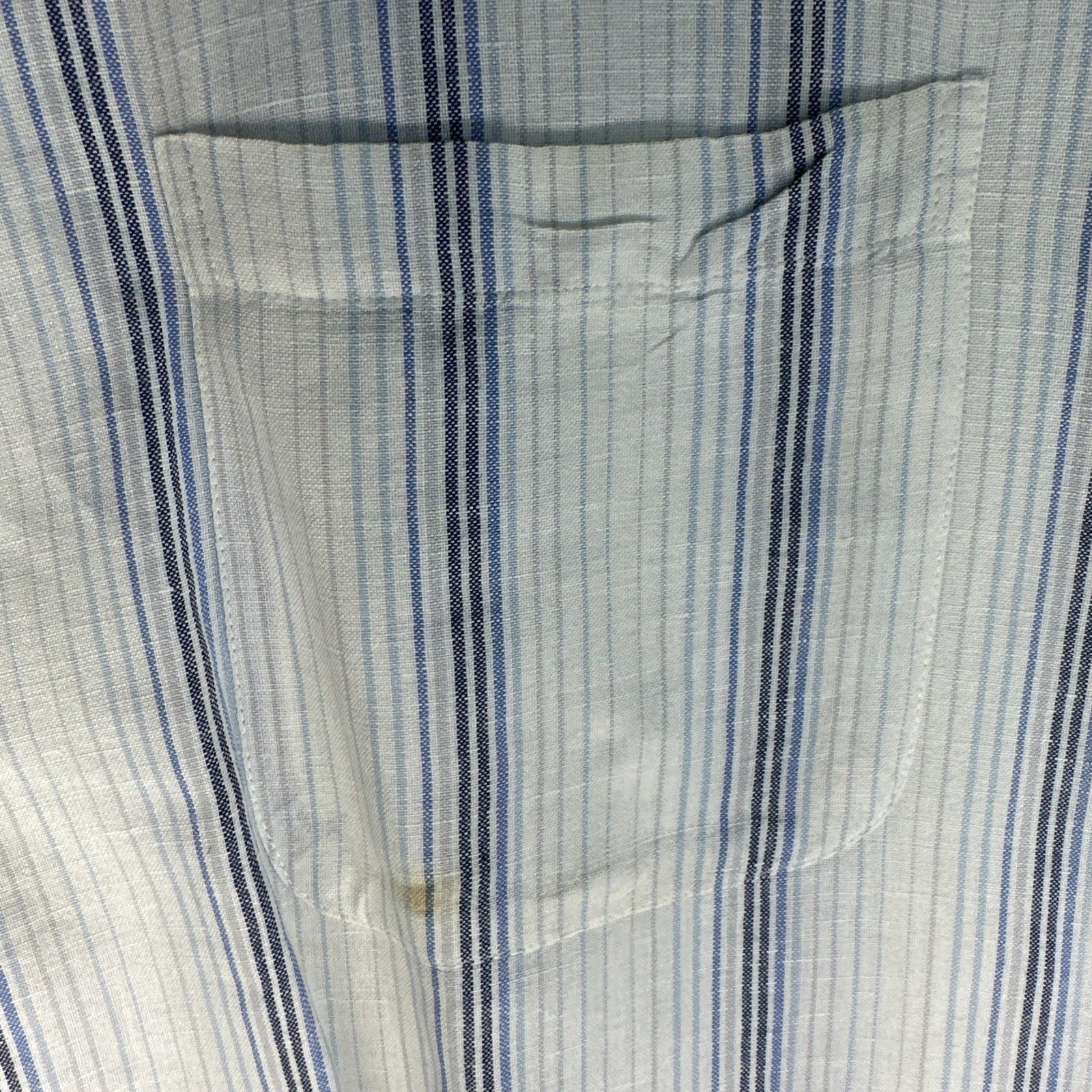 Club Room Club Room Men's Cotton Shirt, White and blue Striped Size XL Size US XL / EU 56 / 4 - 3 Thumbnail