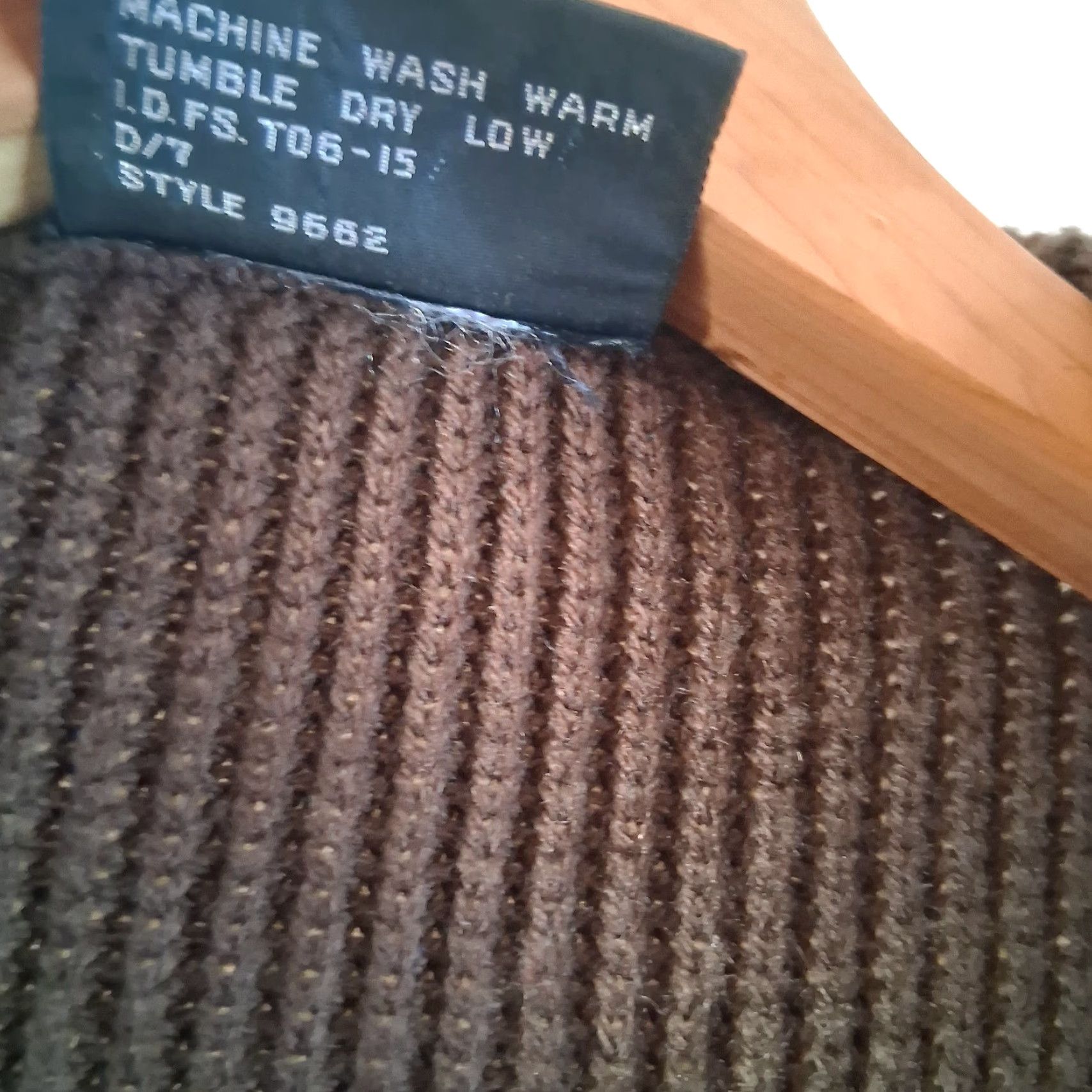 Vintage VINTAGE Curry Knits Sweater Vest Women M Brown Open Front Ribbed Knit Vest 80s Brown Open front Womens M Size M / US 6-8 / IT 42-44 - 6 Thumbnail