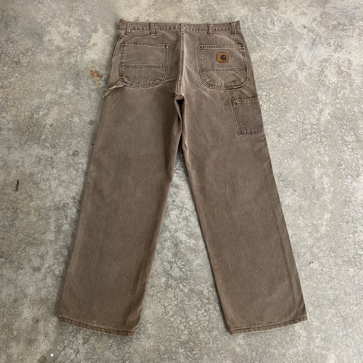 Carhartt Vintage Carhartt Faded Chestnut Dirty Carpenter Work Pants Size US 36 / EU 52 - 14 Thumbnail