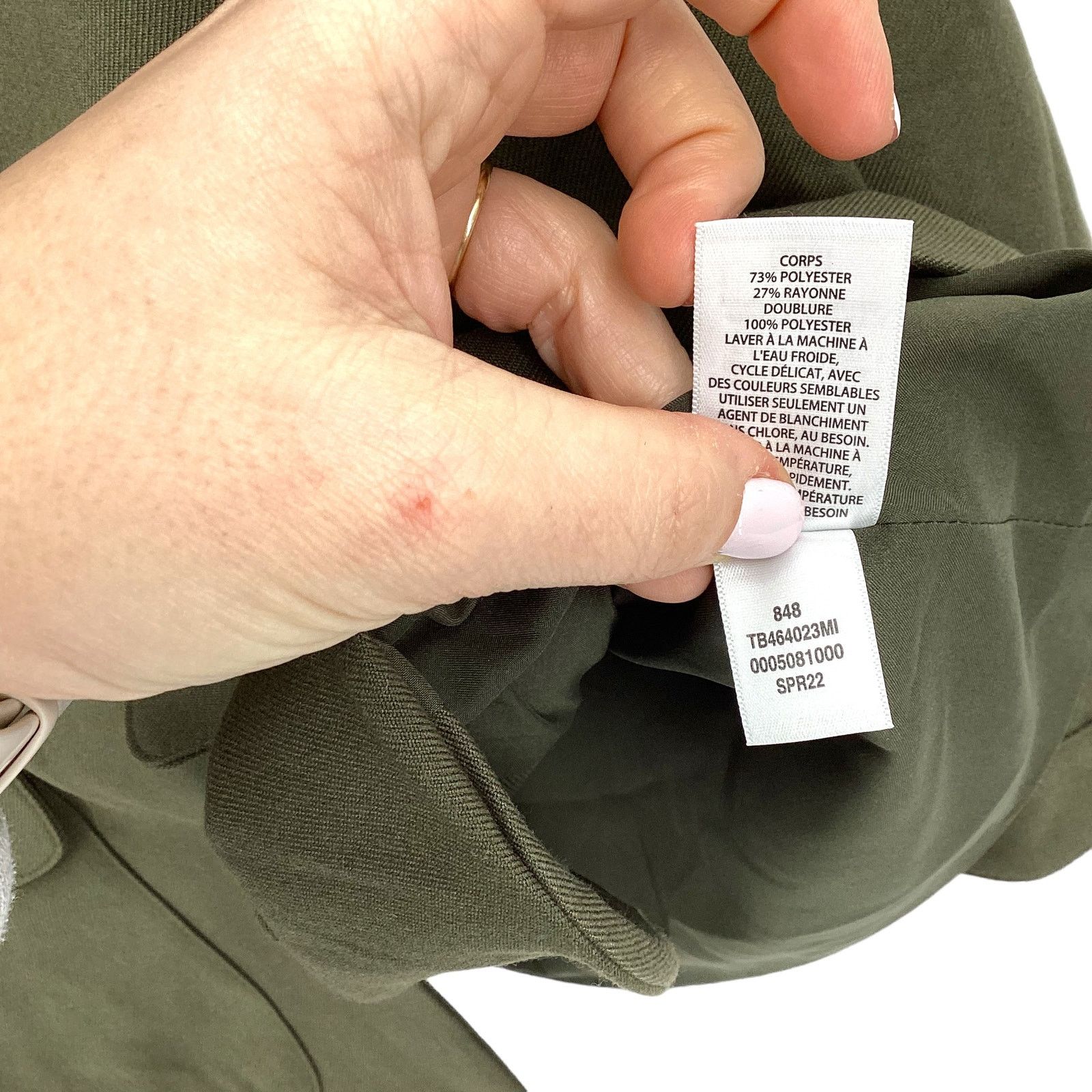 Treasure & Bond Treasure & Bond Green Button Up Utility Shacket Large NWOT Size L / US 10 / IT 46 - 6 Thumbnail