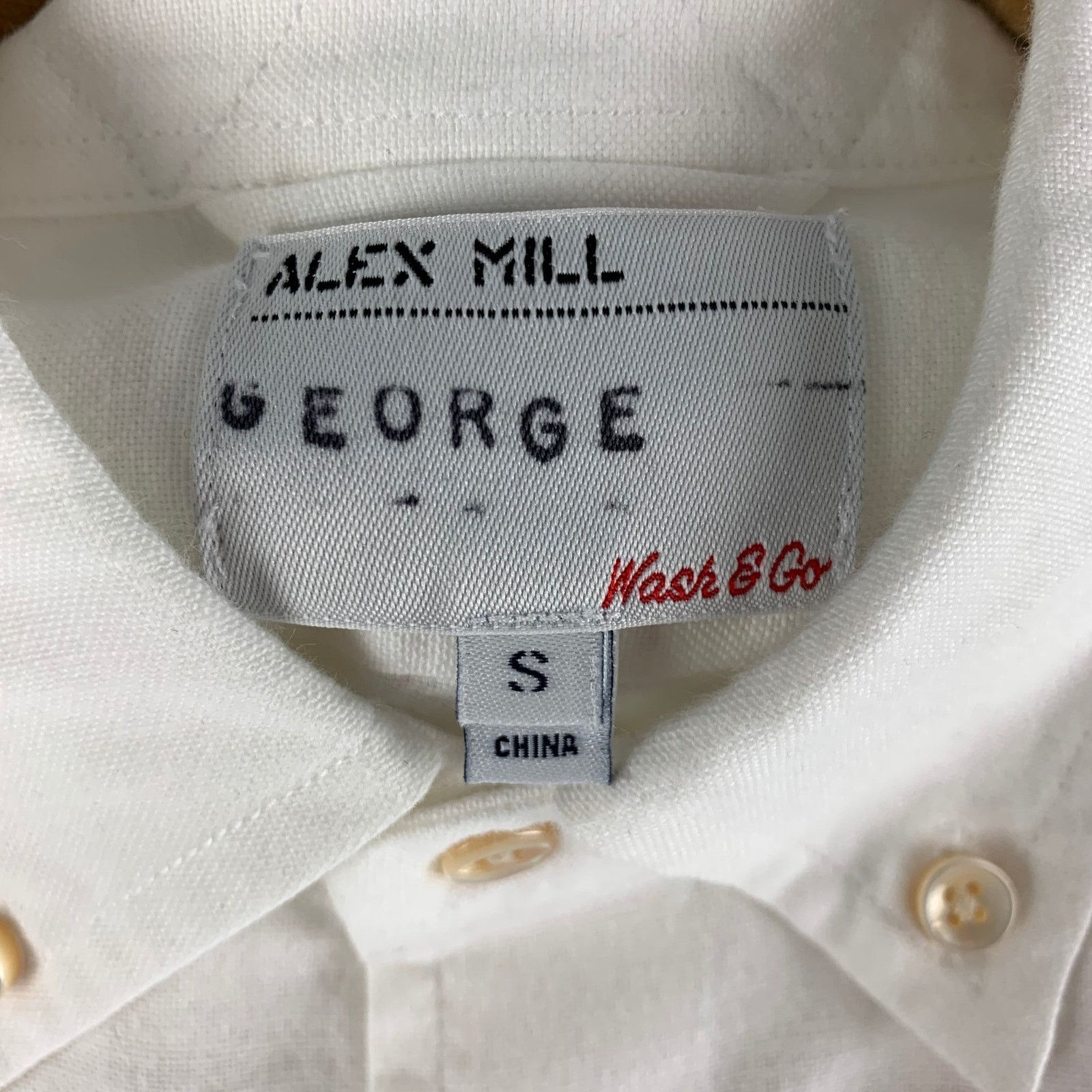 Alex Mill Size S White Solid Cotton Button Down Long Sleeve Shirt Size US S / EU 44-46 / 1 - 4 Thumbnail