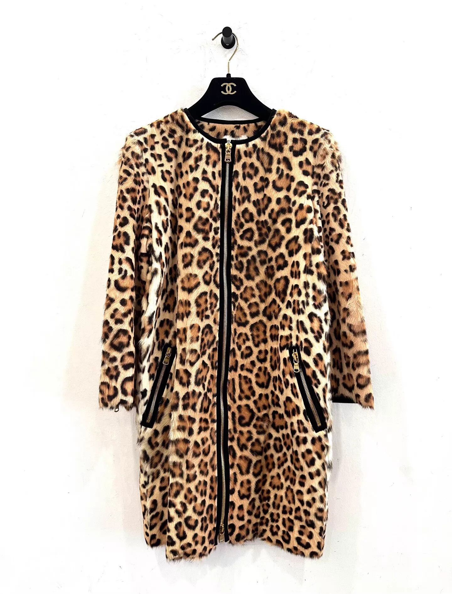 Emilio Pucci EP all over leopard logo wmn's lambskin jacket 38 Size S / US 4 / IT 40 - 1 Thumbnail