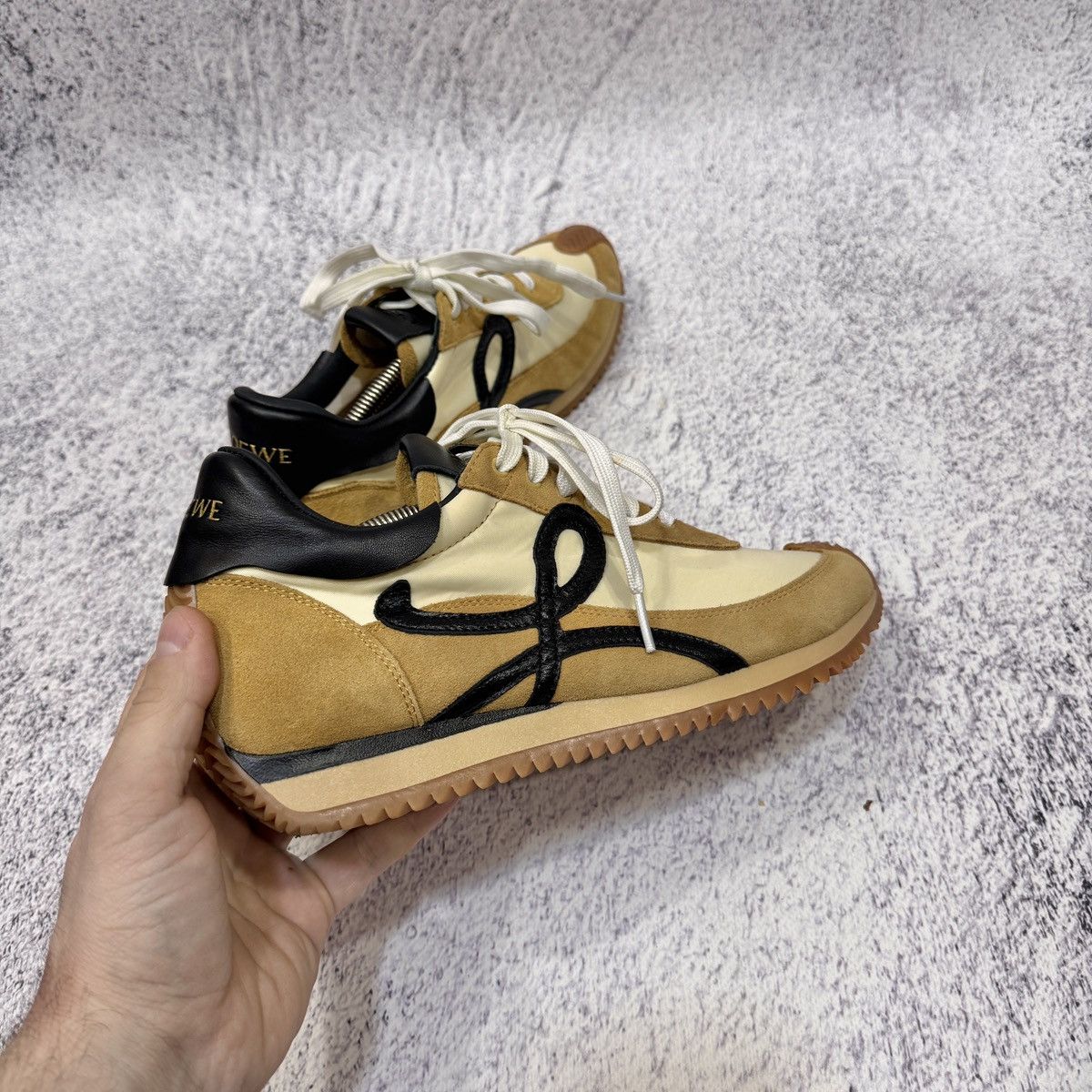 Loewe Loewe Flow Runner Honey Tan Suede Leather Sneakers US10 UK7 Size US 10 / IT 40 - 5 Thumbnail