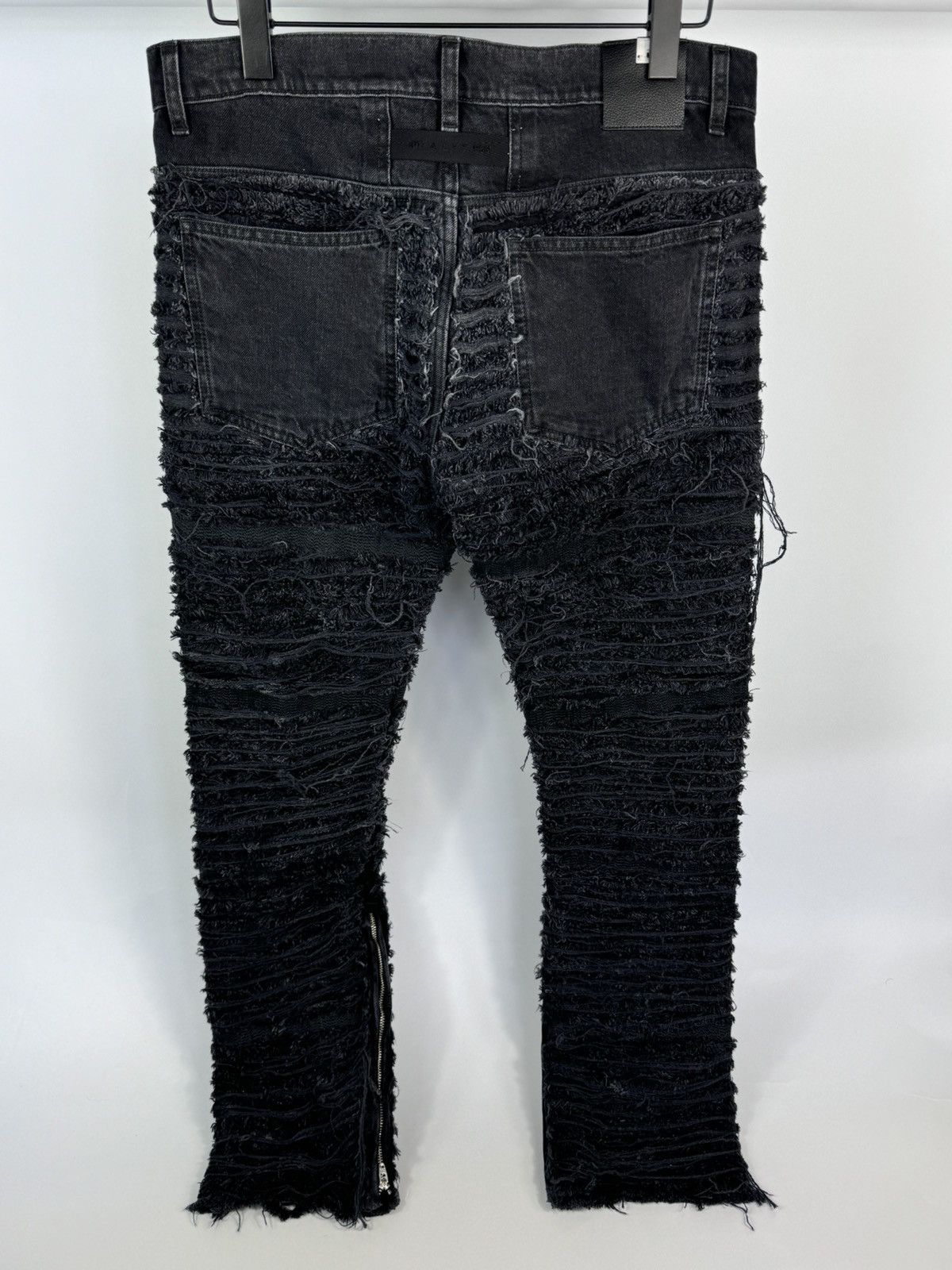 1017 ALYX 9SM × Blackmeans DISTRESSED DETAILED DENIM JEANS Size US 32 / EU 48 - 2 Thumbnail