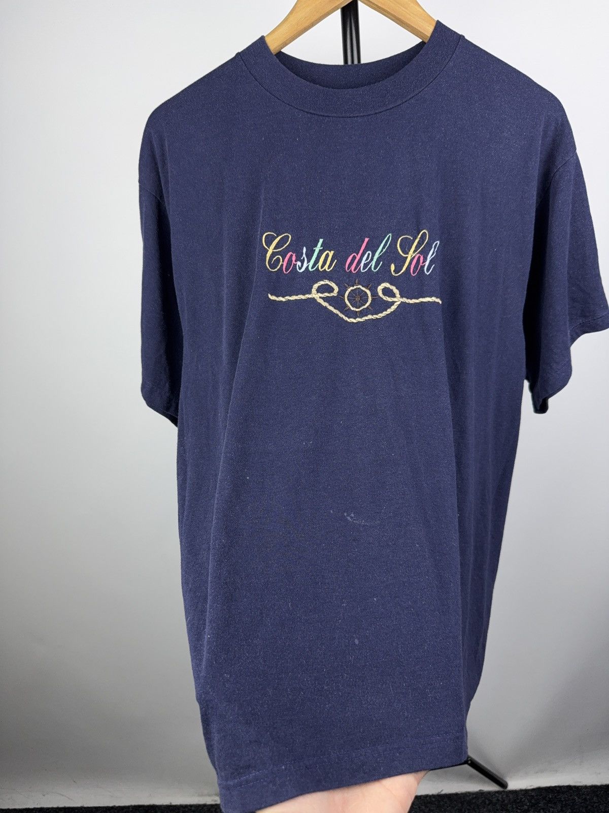 Vintage Vintage Retro Costa Del Sol Embroidered Nautical Tee 90s Size US M / EU 48-50 / 2 - 3 Thumbnail