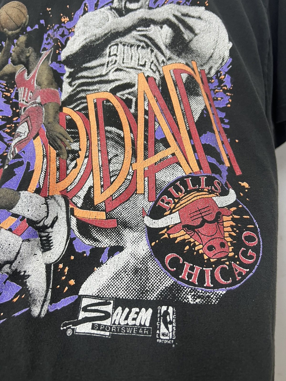 NBA × Salem Sportswear Micheal Jordan Chicago Bulls Size US XL / EU 56 / 4 - 6 Thumbnail