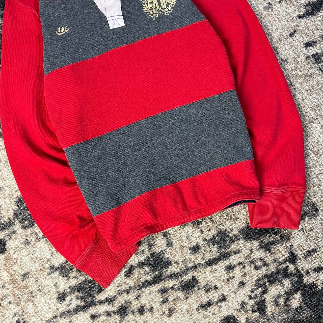 Nike Nike Big Logo Vintage Y2K Striped Rugby Long Sleeve Size US S / EU 44-46 / 1 - 4 Thumbnail
