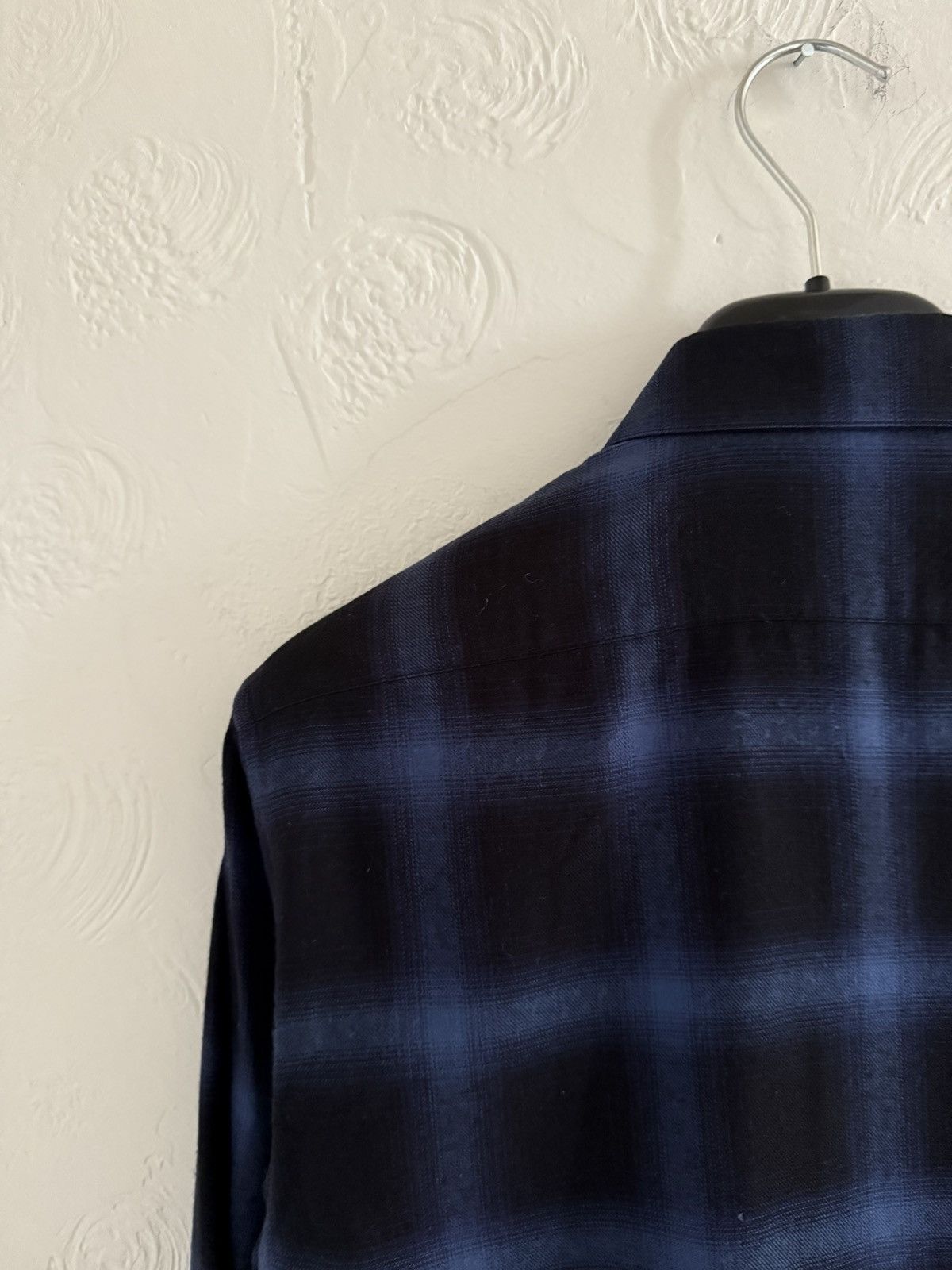 Hedi Slimane × Saint Laurent Paris Saint Laurent SS16 blue stripe flannel shirt Size US S / EU 44-46 / 1 - 9 Thumbnail
