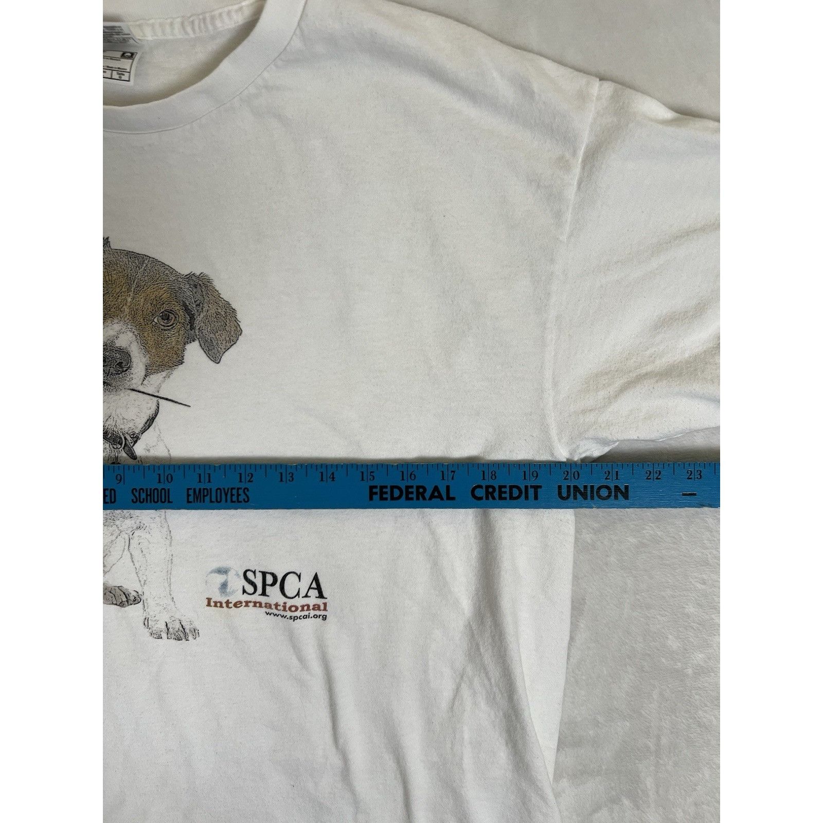 Hanes Vintage SPCA Dog T-Shirt Size Large Jack Russell Terrier Size US L / EU 52-54 / 3 - 5 Thumbnail