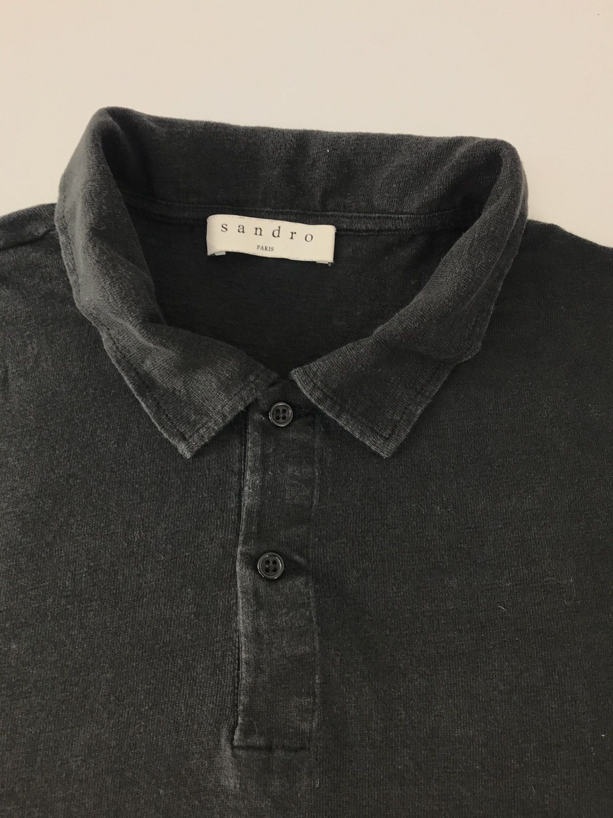Sandro 90s Sandro Paris Polo Tee T-Shirt Plain Design Size US L / EU 52-54 / 3 - 4 Thumbnail