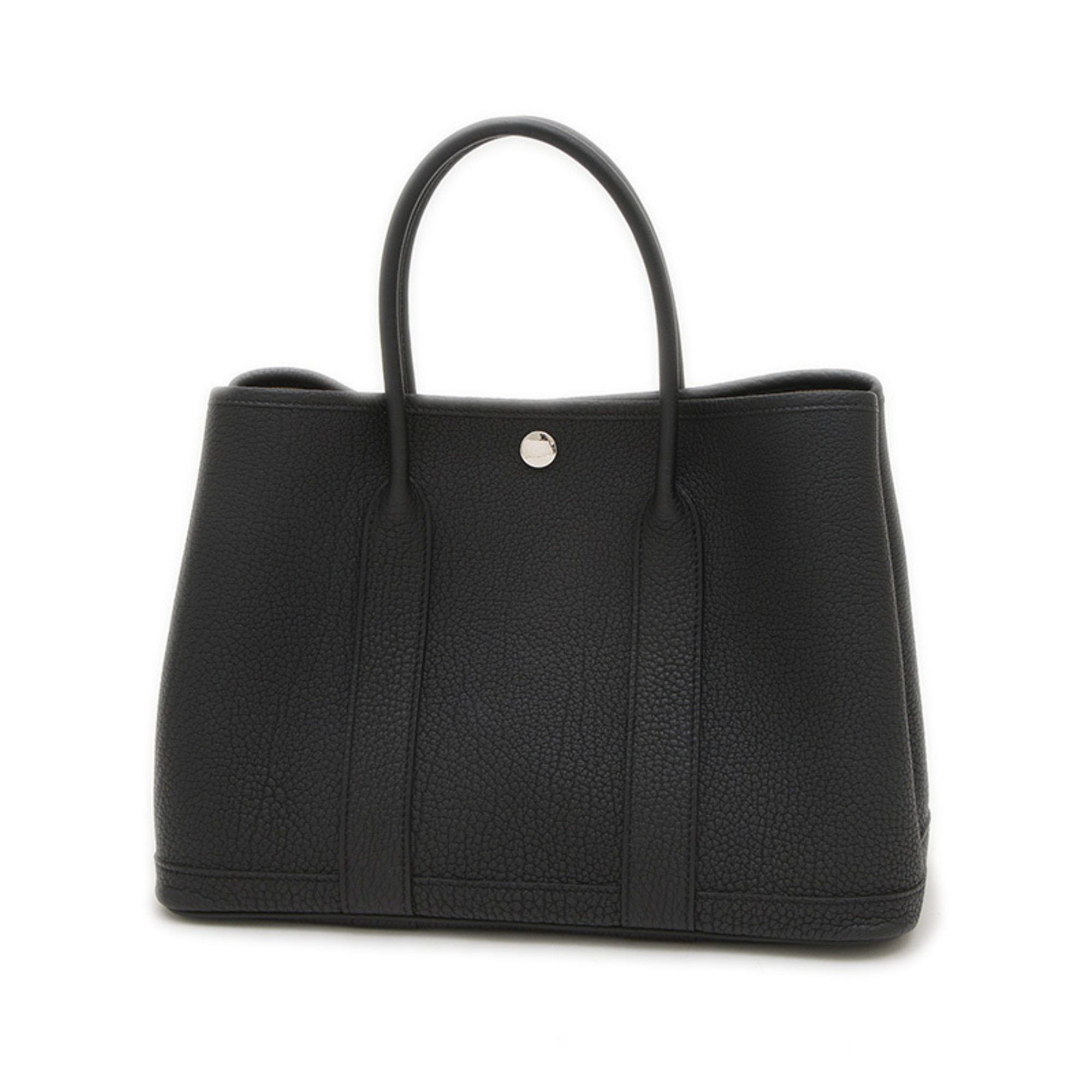 Hermes Garden Party Tpm 30 Tote Bag Negonda Black W Stamp Bp, Women's