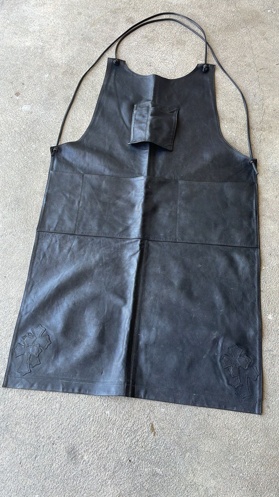 Chrome Hearts Chrome Hearts Cross Patch Leather Apron Size ONE SIZE - 3 Thumbnail