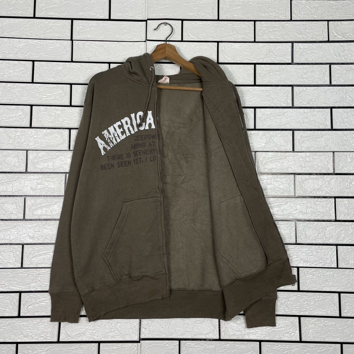 Other Vintage Oblo Design American Spirit Zipper Hoodie Size US L / EU 52-54 / 3 - 10 Thumbnail