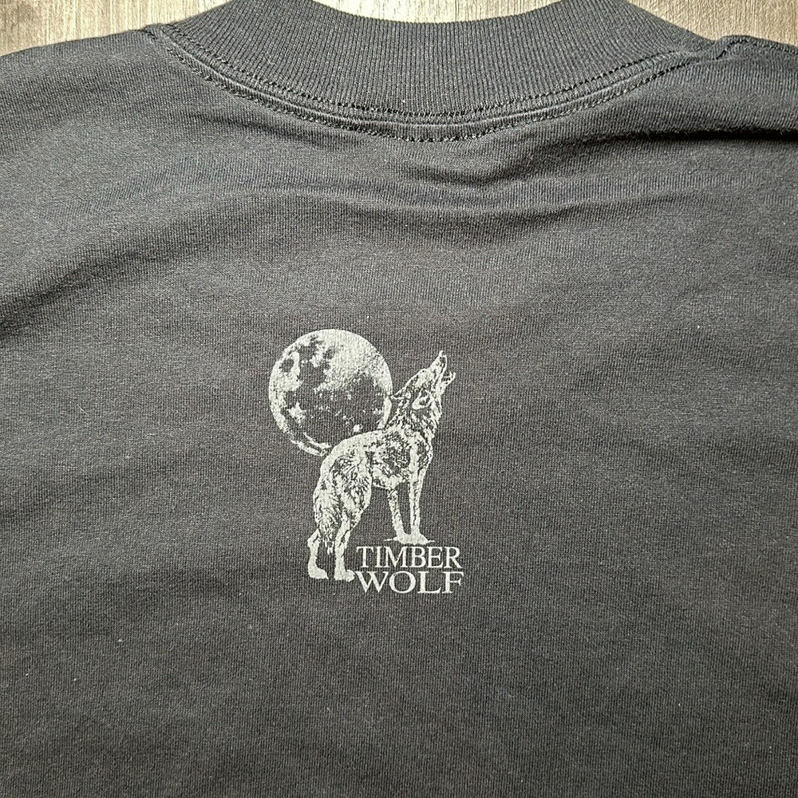 Other Timber Wolf Cliff Bonamie 1991 Vintage Oneita Tee - Large Size US L / EU 52-54 / 3 - 4 Thumbnail