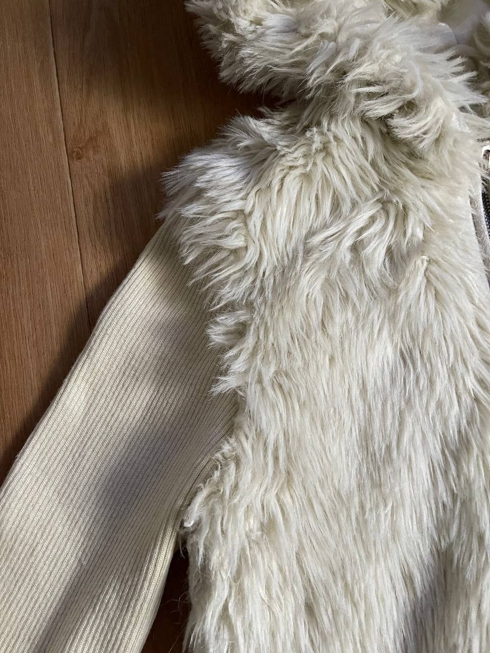 Playboy × Vintage 00S Fluffy Y2K Faux Fur Jacket Size M / US 6-8 / IT 42-44 - 5 Thumbnail