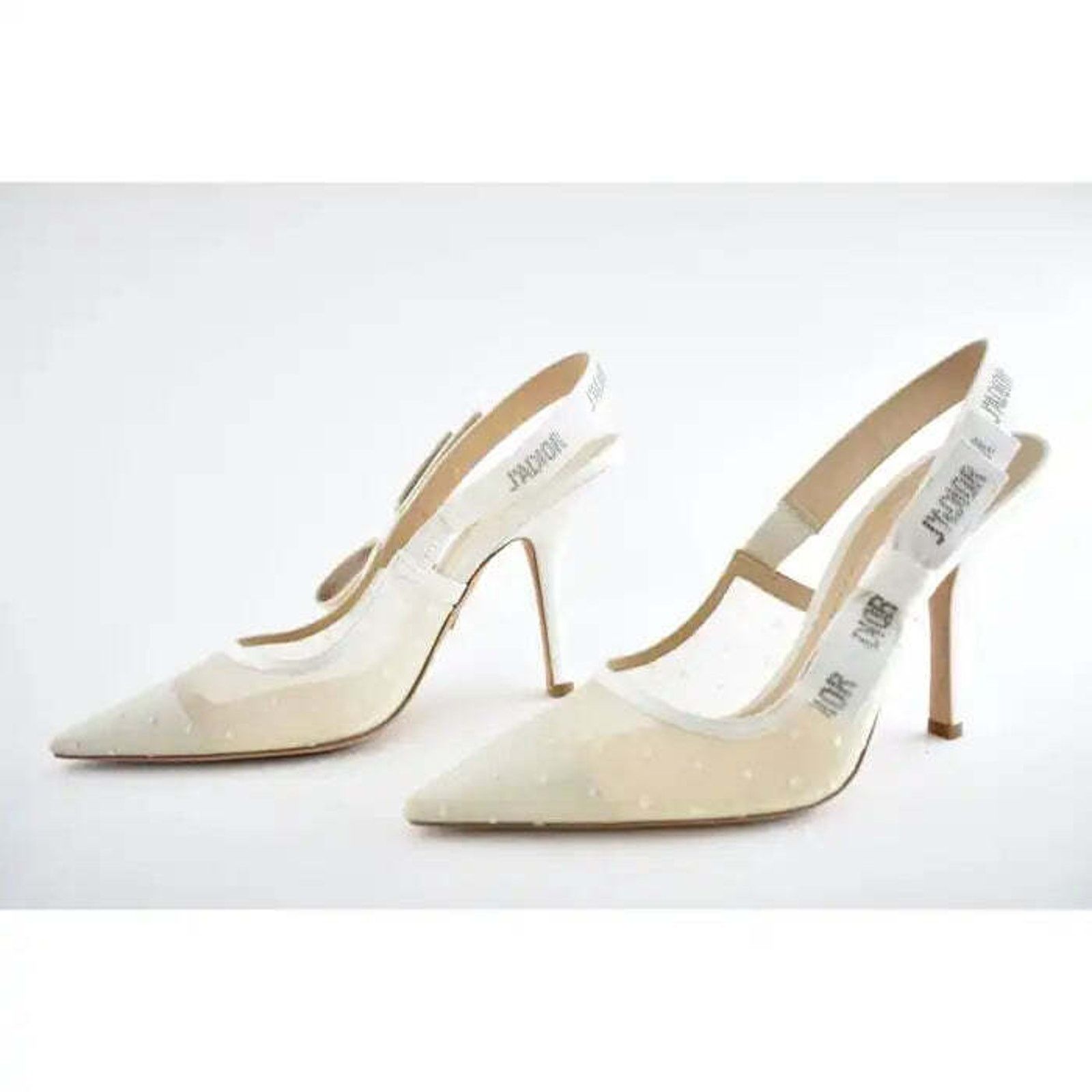 Dior Dior Jadior Crystal Ribbon Slingback Sandal Heel Pump 42 Size US 12 / IT 42 - 10 Thumbnail