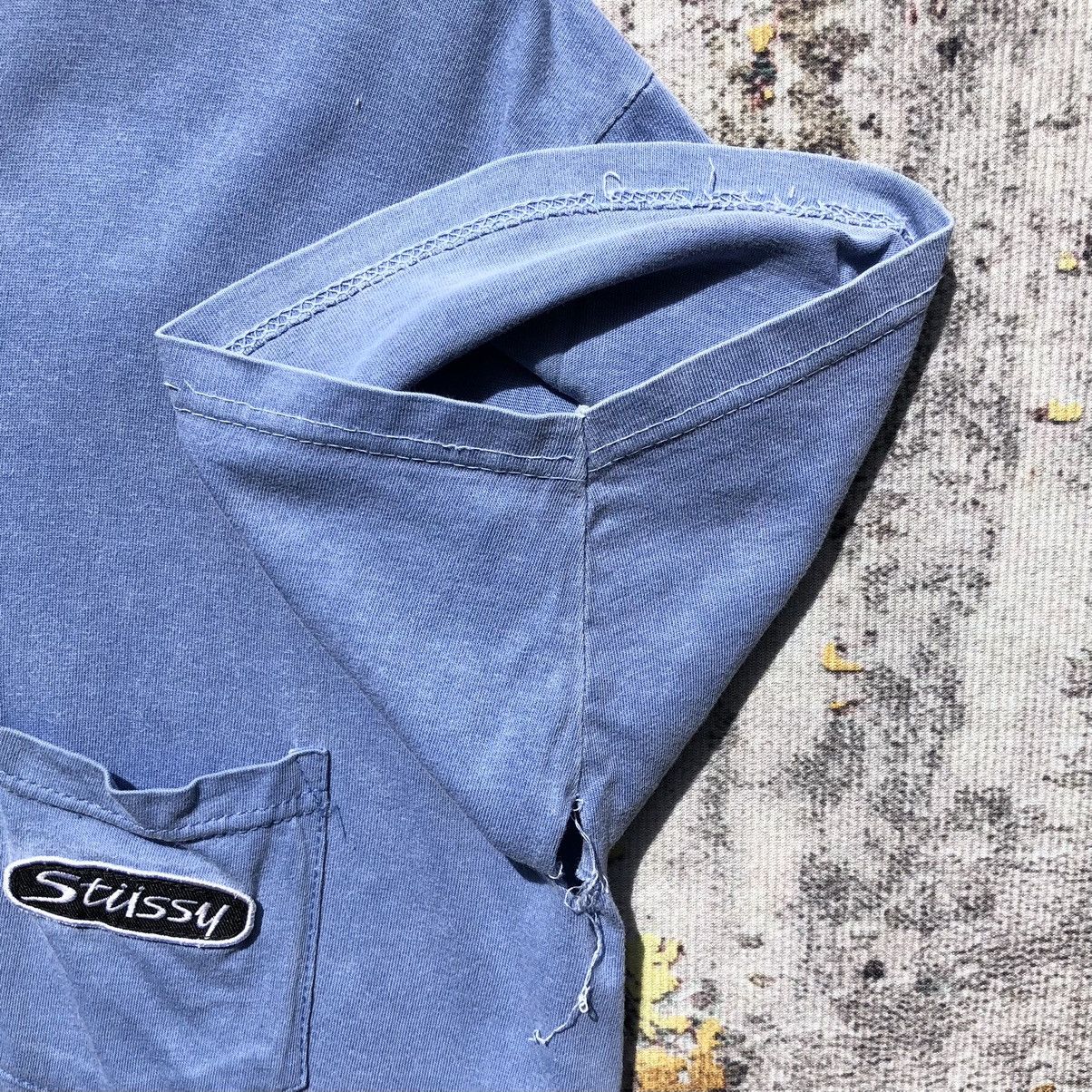 Stussy × Vintage 💥Distressed💥Stussy Pocket Tee Embroidery Stussy Streetwear Size US M / EU 48-50 / 2 - 14 Thumbnail