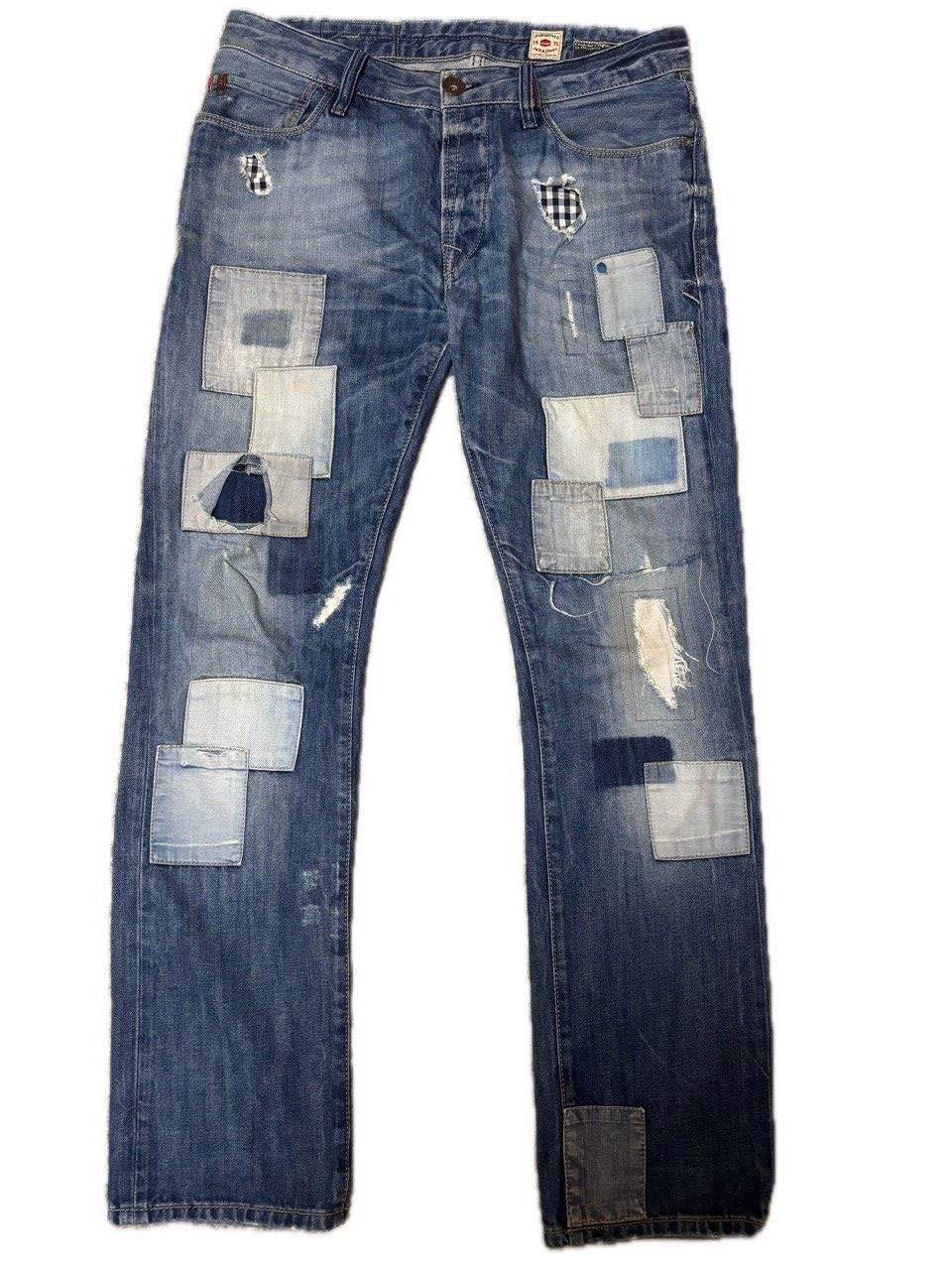 Jack & Jones Jack & Jones 1975 Patchwork Distressed Jeans Men’s Vintage Size US 32 / EU 48 - 2 Thumbnail