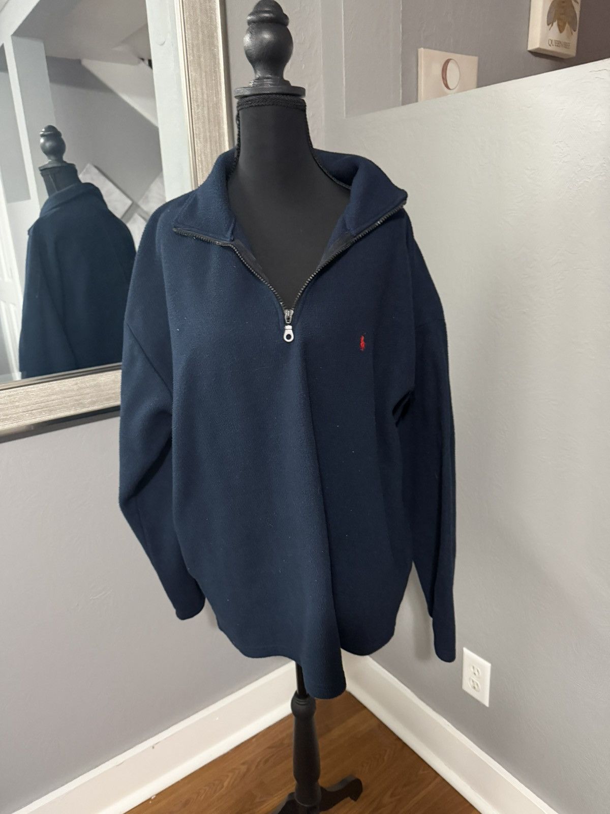 Ralph Lauren Ralph Lauren Polo Jeans Co. Preppy 1/4 Zip Navy Fleece L Size US L / EU 52-54 / 3 - 1 Thumbnail