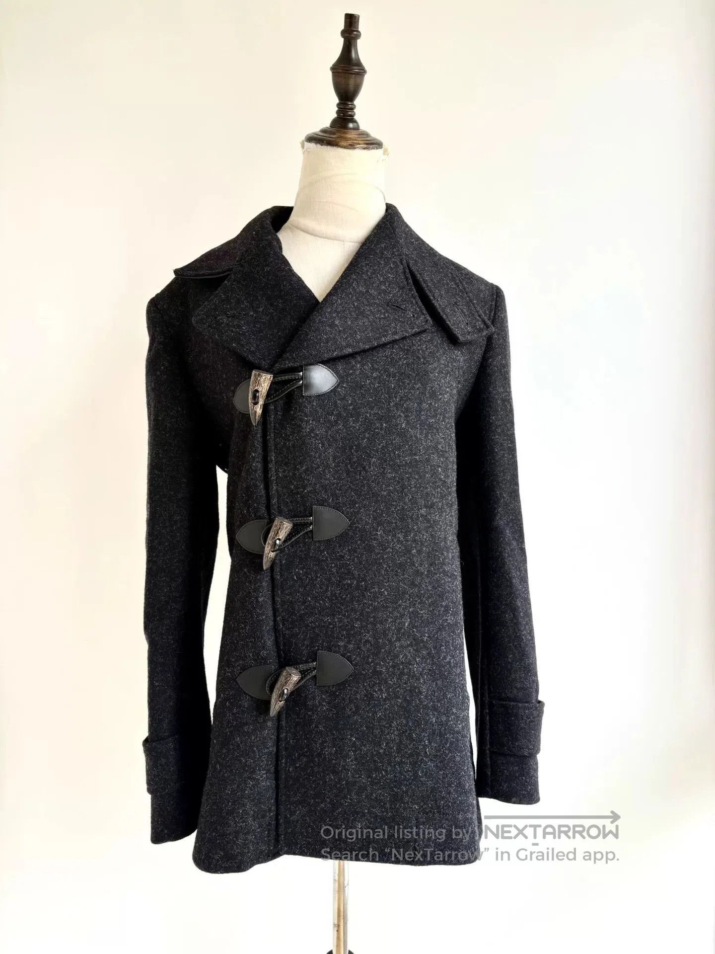 Vivienne Westwood vivienne westwood black gray leather coat. Size L / US 10 / IT 46 - 4 Thumbnail