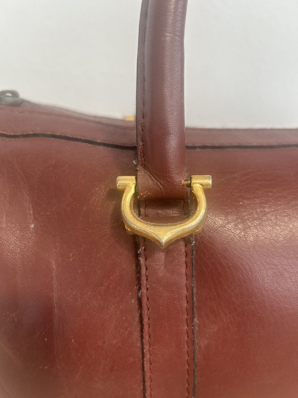 Cartier Wine Red Duffel Bag Vintage Cartier Size ONE SIZE - 3 Thumbnail