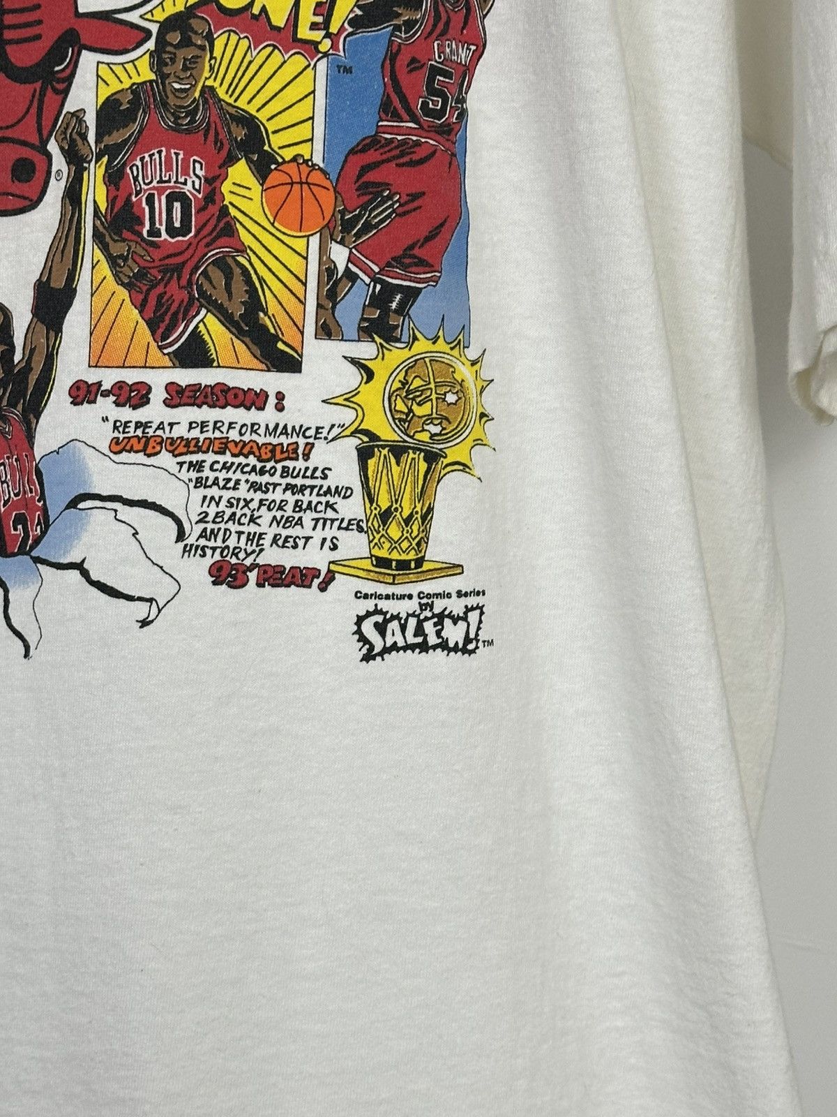 Vintage Vintage Chicago Bulls 1993 NBA World Champs T-Shirt Size XL Size US XL / EU 56 / 4 - 3 Thumbnail