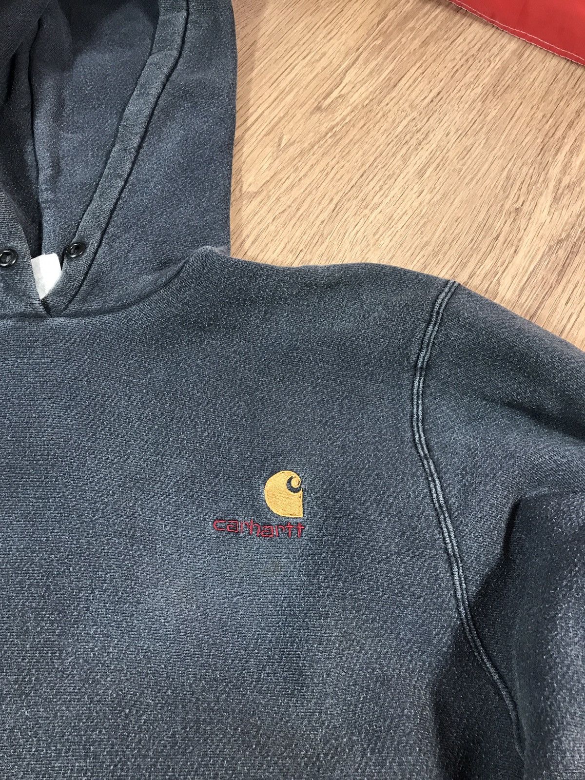 Carhartt × Vintage Vintage Carhartt Hoodie Graphite Size US M / EU 48-50 / 2 - 4 Thumbnail