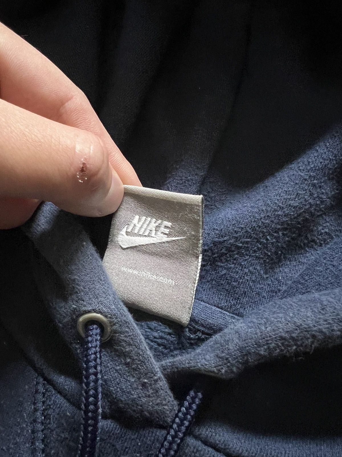 Nike × Vintage Vintage Y2k Nike 💙 Mini Swoosh Hoodie 00’s Size US L / EU 52-54 / 3 - 8 Thumbnail