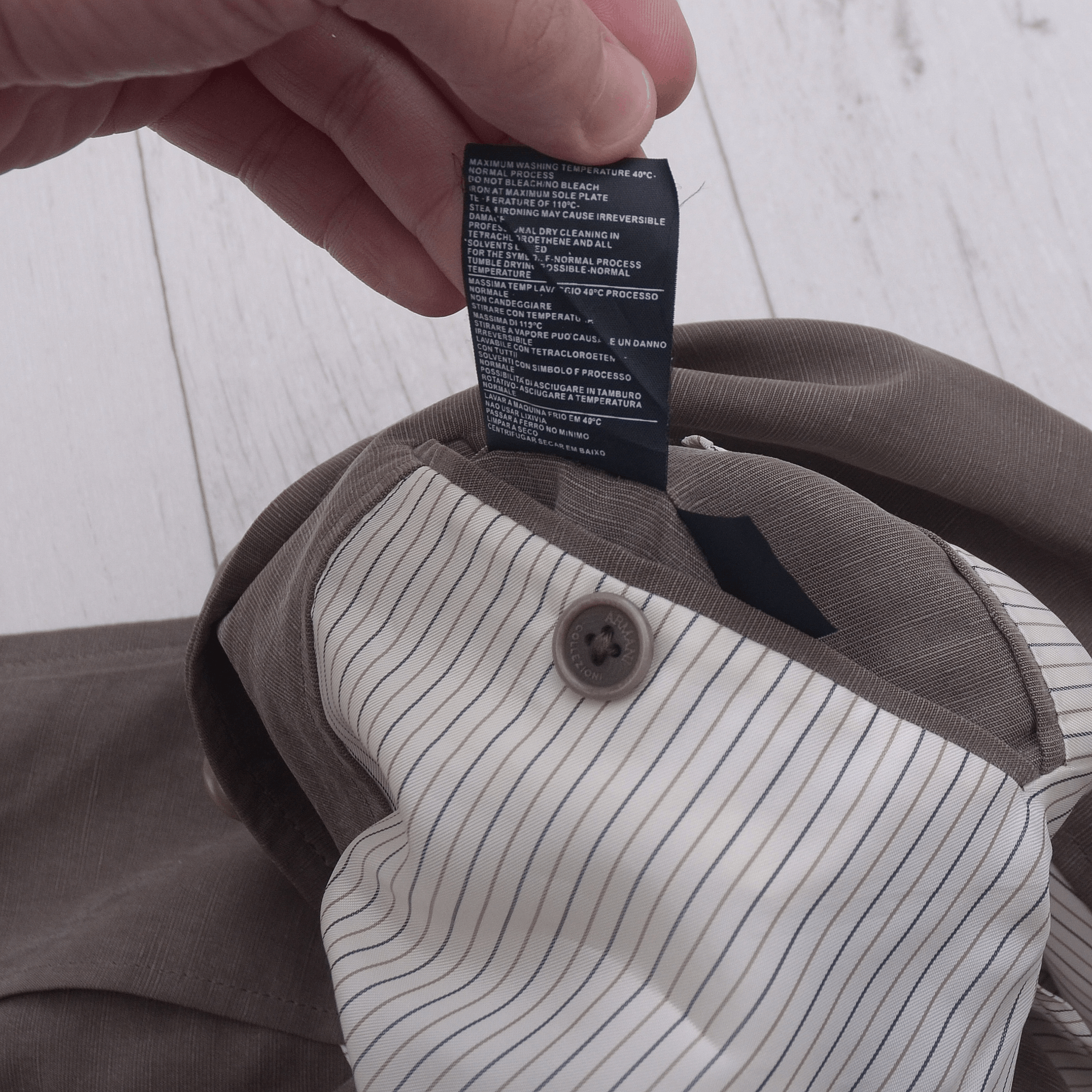 Armani Armani Collezioni Tencel Linen Casual Blazer 52R Fein Kaller Size 52R - 11 Thumbnail