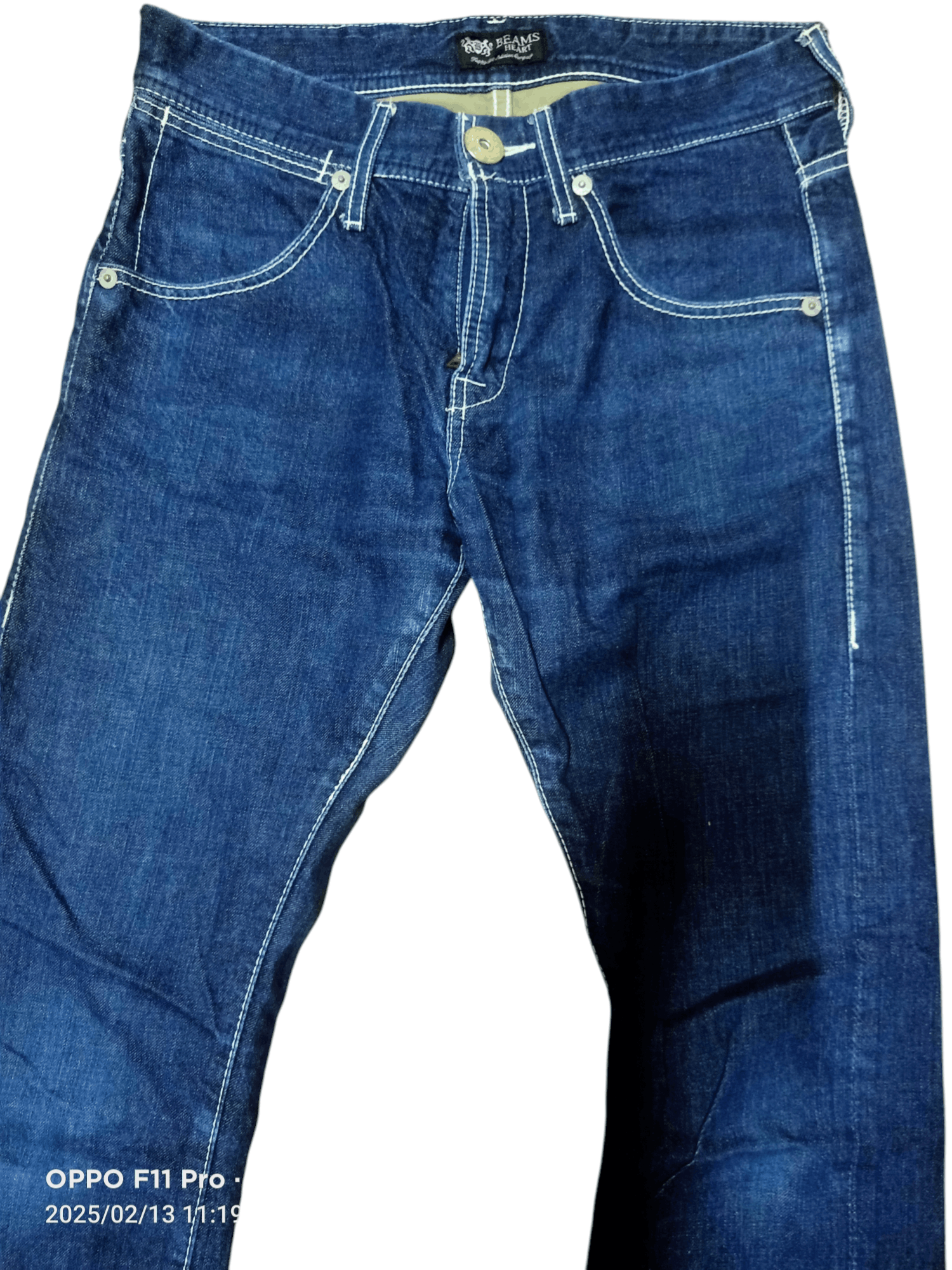 Beams Plus × Japanese Brand Beam Heart Denim Non Selvedge Straight Cut Size US 31 - 3 Thumbnail