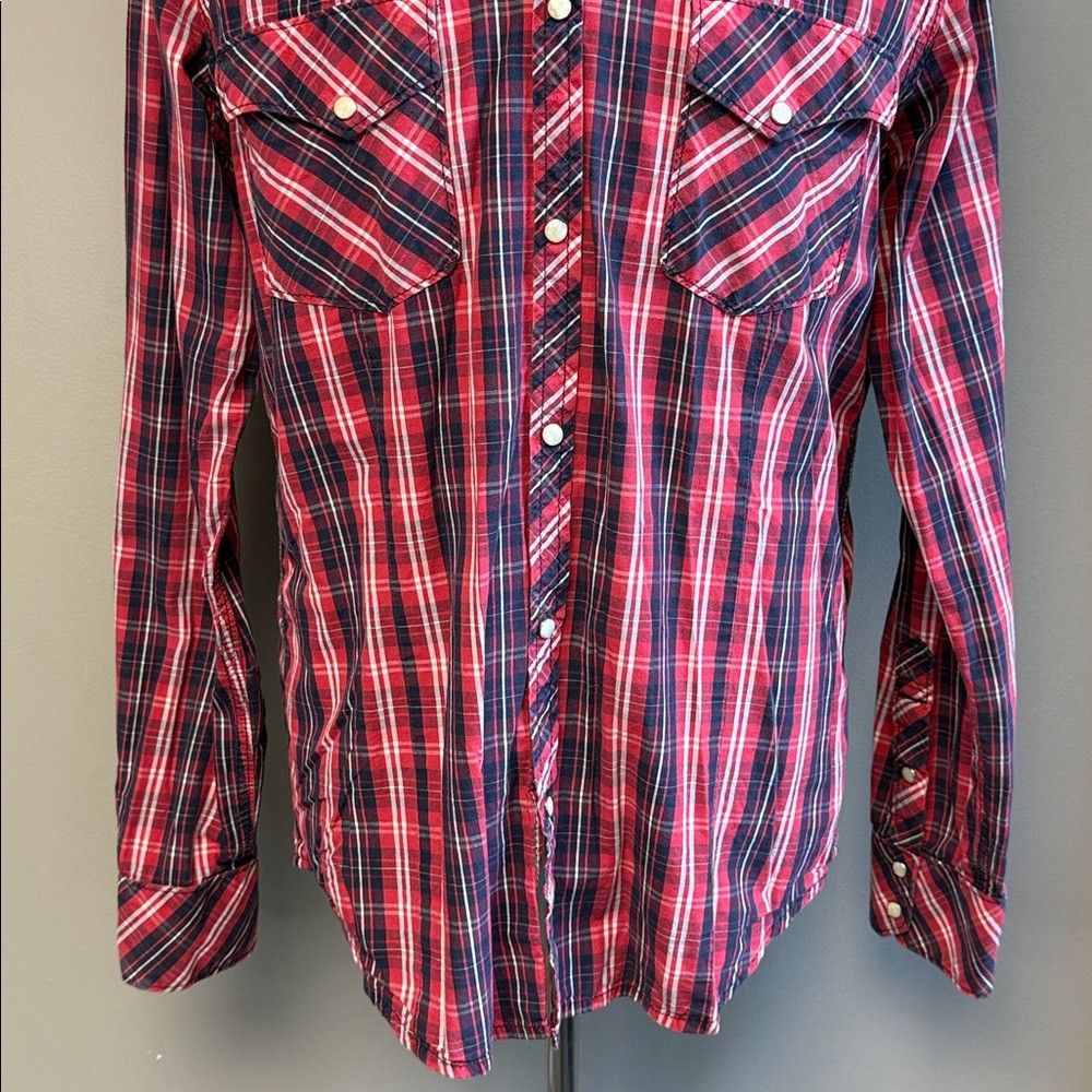 True Religion True Religion Plaid Western Shirt XL 100% Cotton Size US XL / EU 56 / 4 - 3 Thumbnail