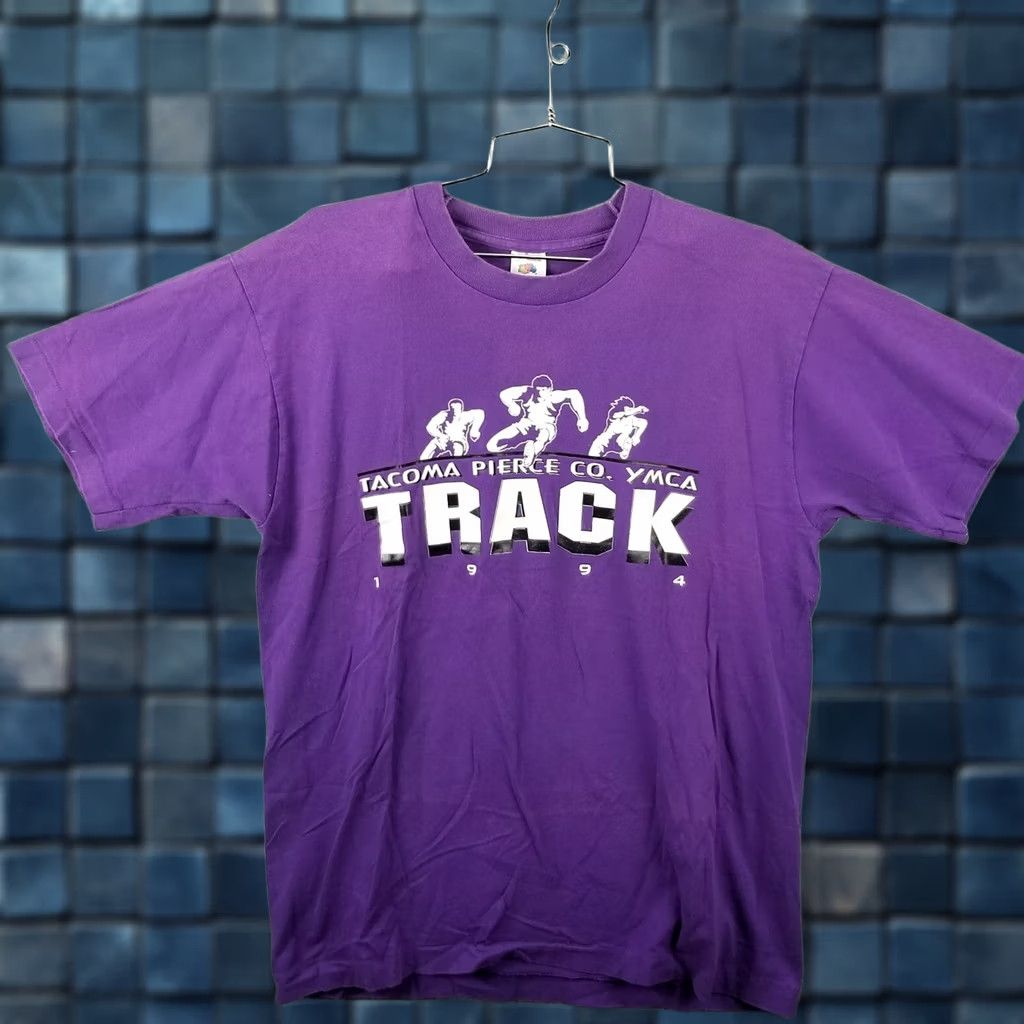 Fruit Of The Loom VINTAGE Washington Shirt Adult Large Purple Nike? Size US L / EU 52-54 / 3 - 1 Thumbnail