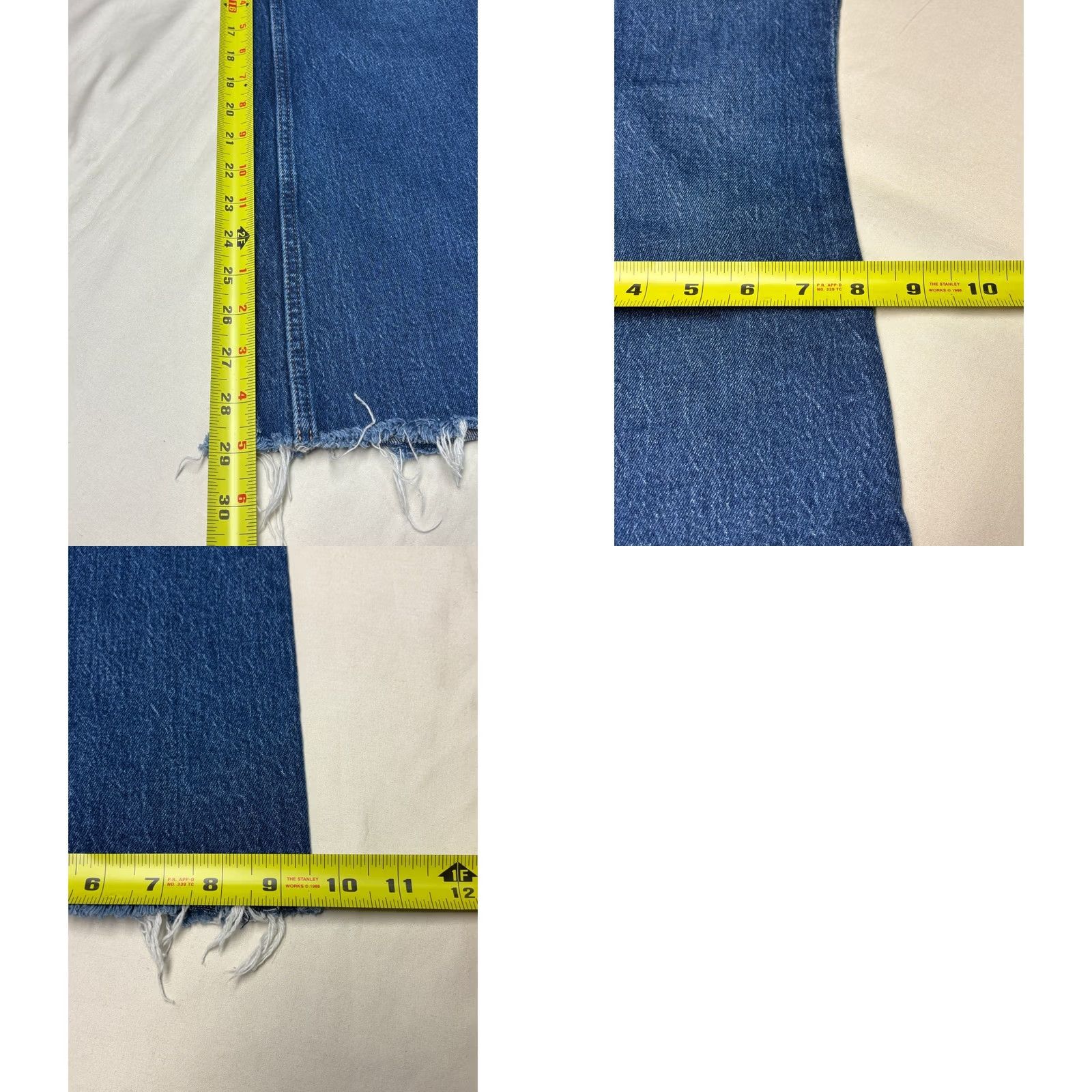 Abercrombie & Fitch Abercrombie & Fitch Curve Love Vintage Flare High Rise Jeans Womens 25 29 Blue Denim 5-Pocket Distressed Stretch Zipper Button Size ONE SIZE - 8 Thumbnail