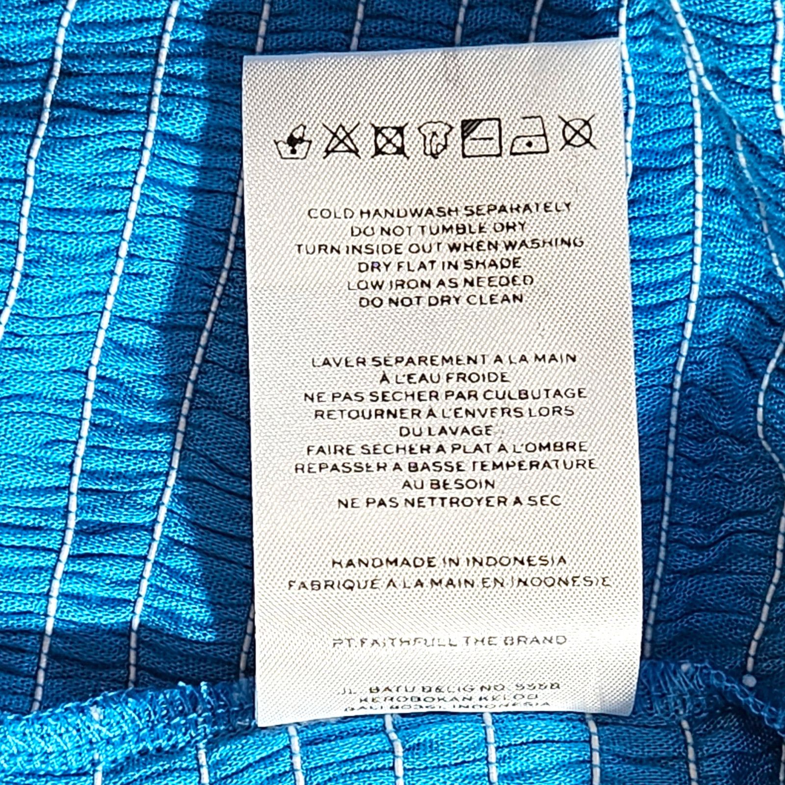 FAITHFULL NWT Faithfull the Brand Esti Mini Skirt Sz. 8 Turquoise Size 30" / US 8 / IT 44 - 9 Thumbnail