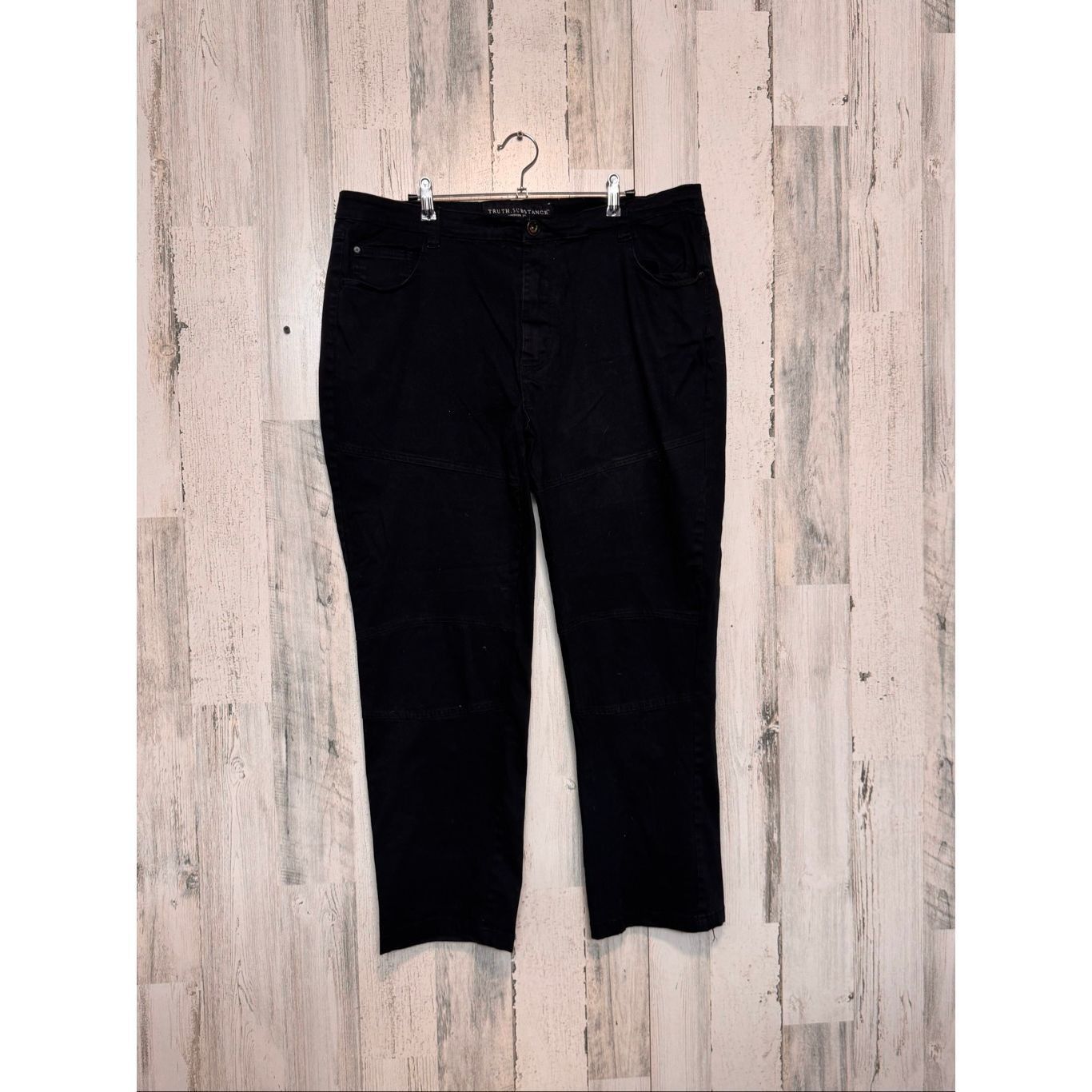 Other Truth Substance Men’s Black Pants 42x32 | Stretch Cotton Cas Size US 42 / EU 58 - 4 Thumbnail