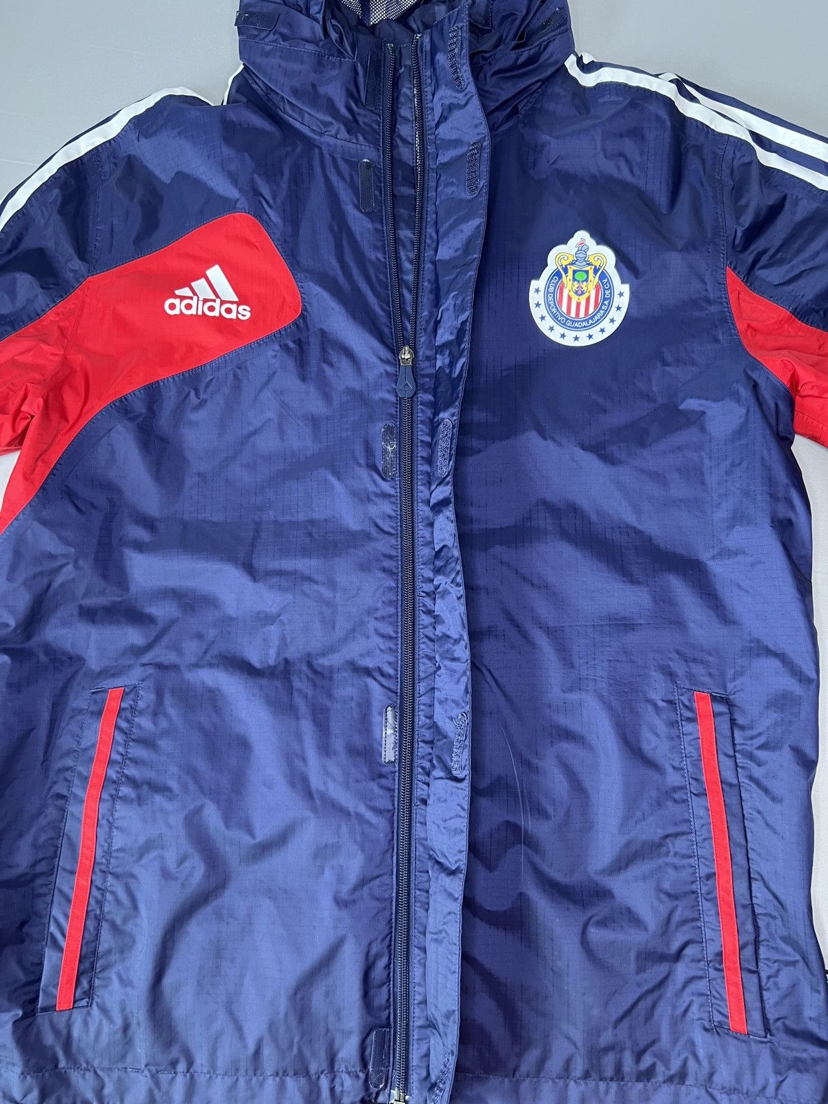 Adidas Adidas Chivas Guadalajara Windbreaker Jacket - Rare Blue Red Size US M / EU 48-50 / 2 - 2 Thumbnail