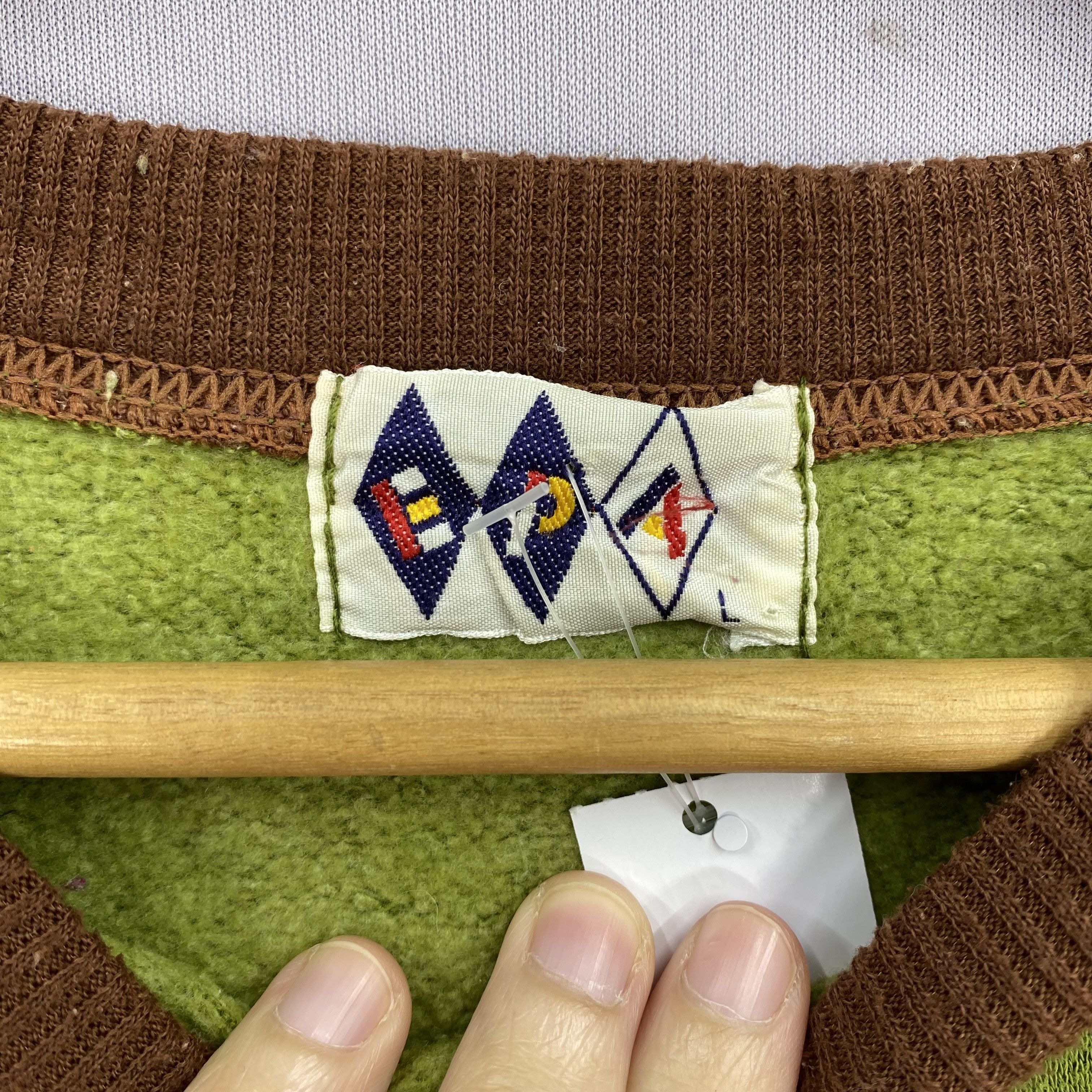 Vintage Vintage 90s Box of Pop Patches Sweatshirt Novelty Sweater Size US L / EU 52-54 / 3 - 5 Thumbnail