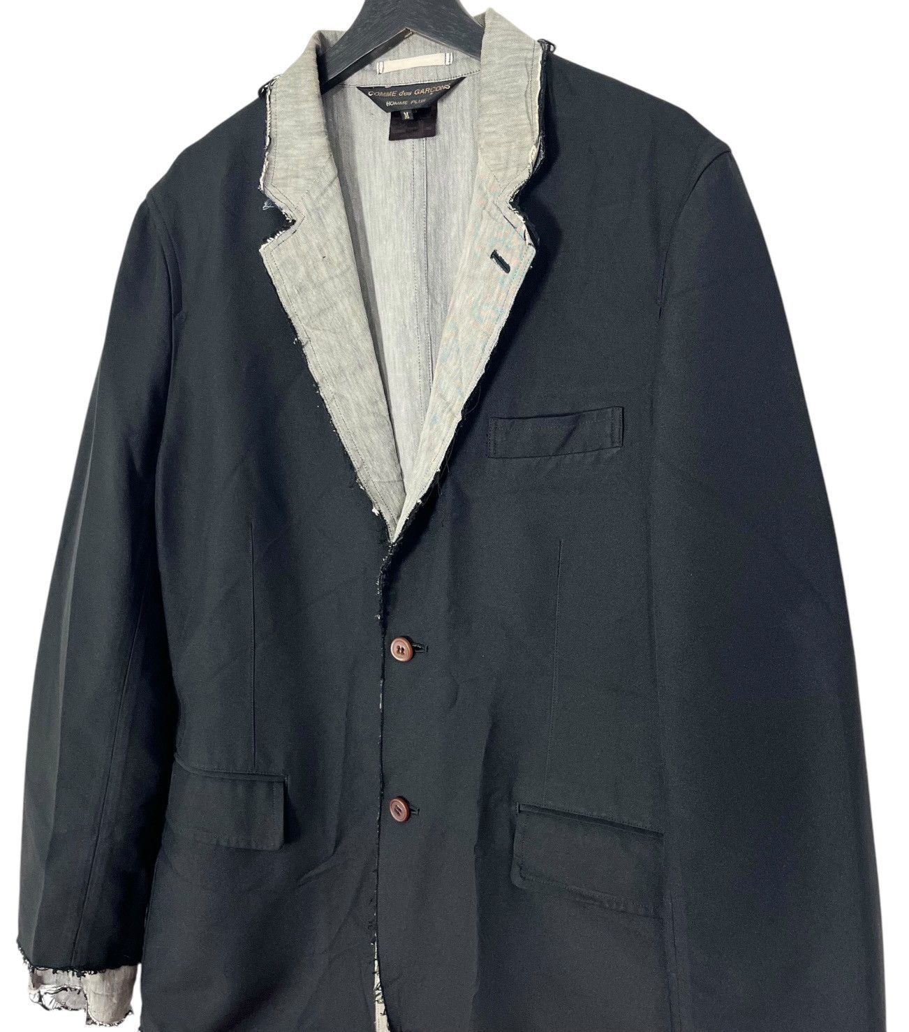 Comme des Garcons Homme Plus Distressed Comme des Garçons Sample Homme Plus Blazer Coat Size US M / EU 48-50 / 2 - 4 Thumbnail