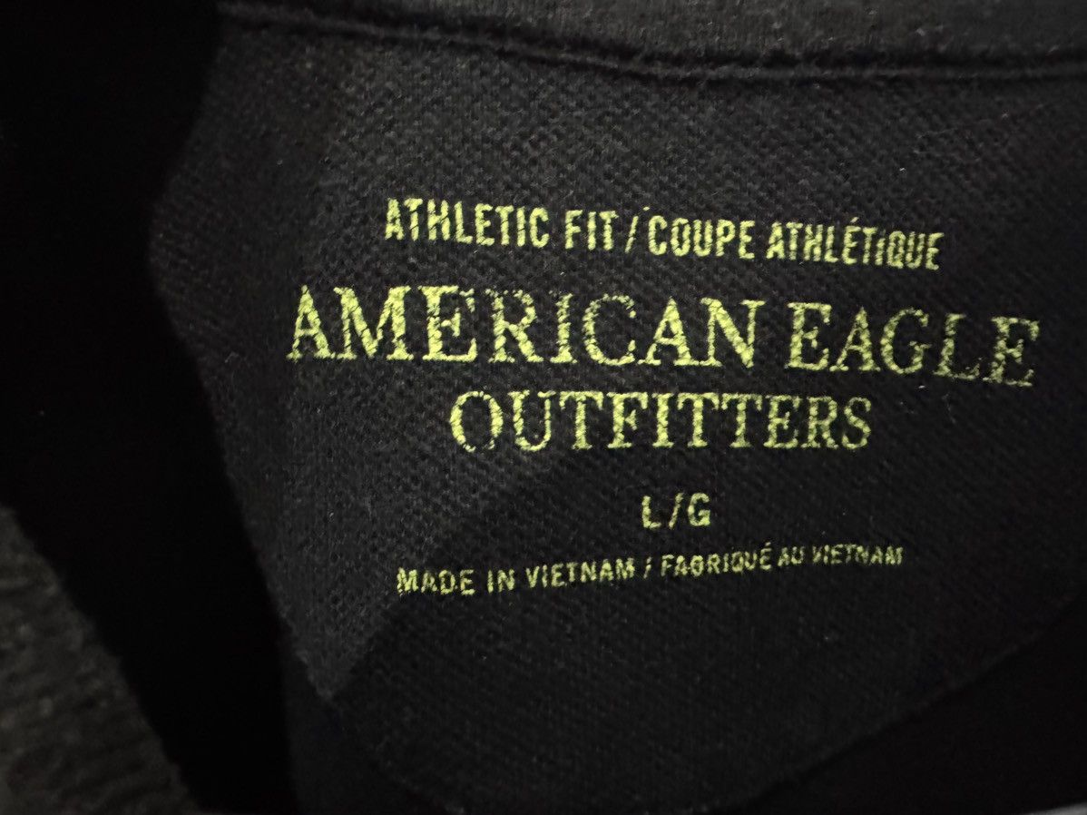 American Eagle Outfitters black with green american eagle polo Size US L / EU 52-54 / 3 - 4 Thumbnail
