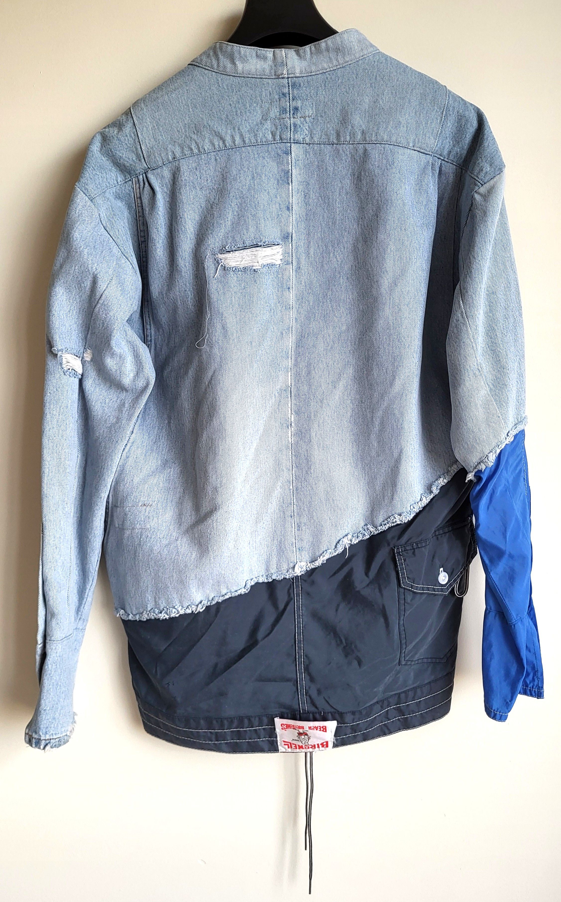 Greg Lauren GREG LAUREN 50/50 Denim Blue Birdwell Studio Denim Shirt Size US M / EU 48-50 / 2 - 2 Thumbnail
