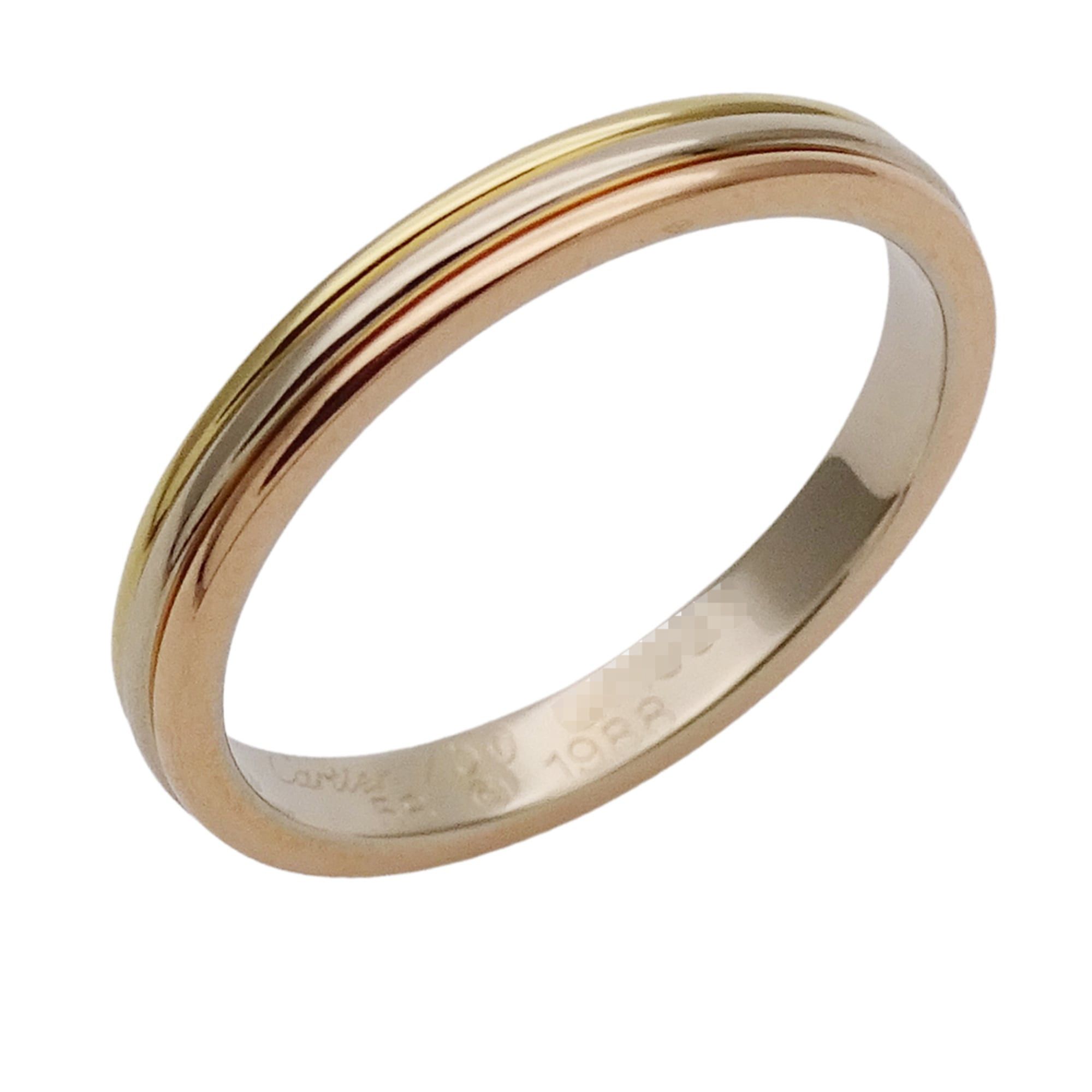 Cartier Cartier ring for women and men, brand name ring, 750YG, 750PG, 750WG, Vendome yellow gold, pink white size #58 (approx. 1/2), three-color jewelry. Size ONE SIZE - 1 Thumbnail