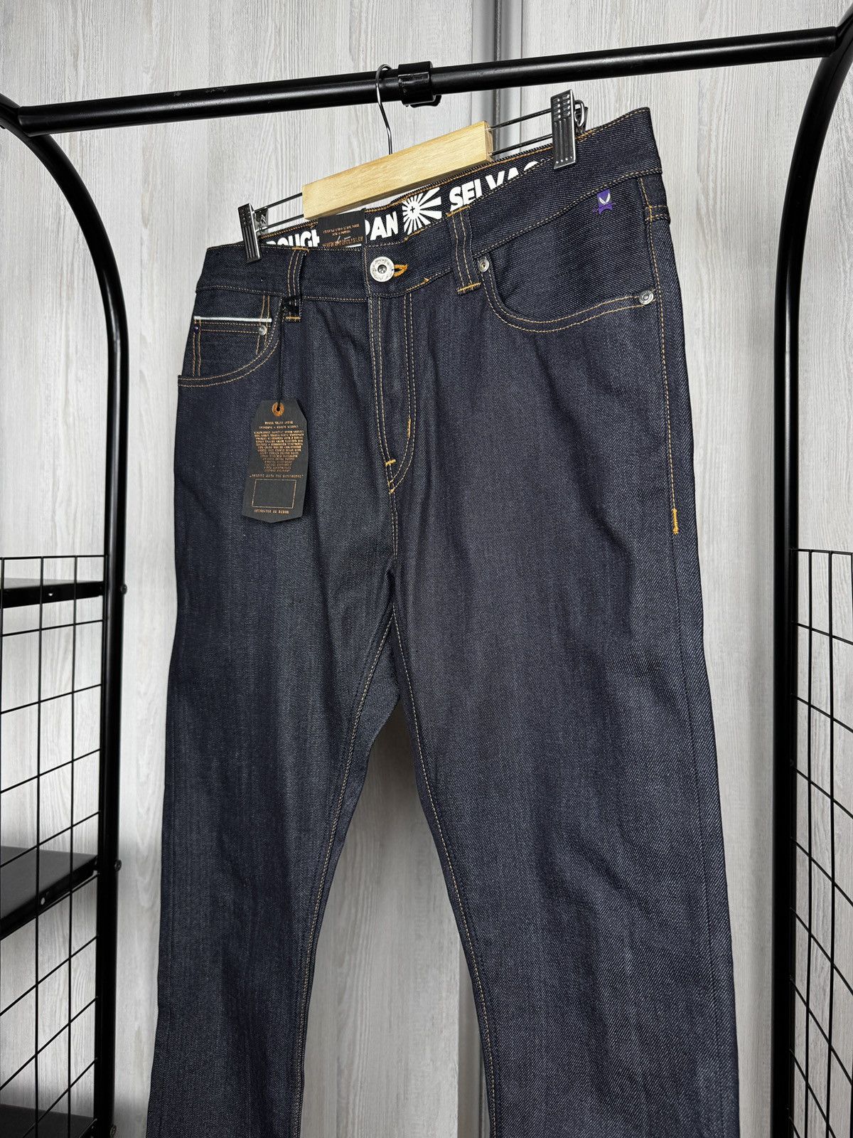 Other Upper Class Denim Rough Japan Selvage 12 oz Raw T3T Kurabo Size US 33 - 5 Thumbnail