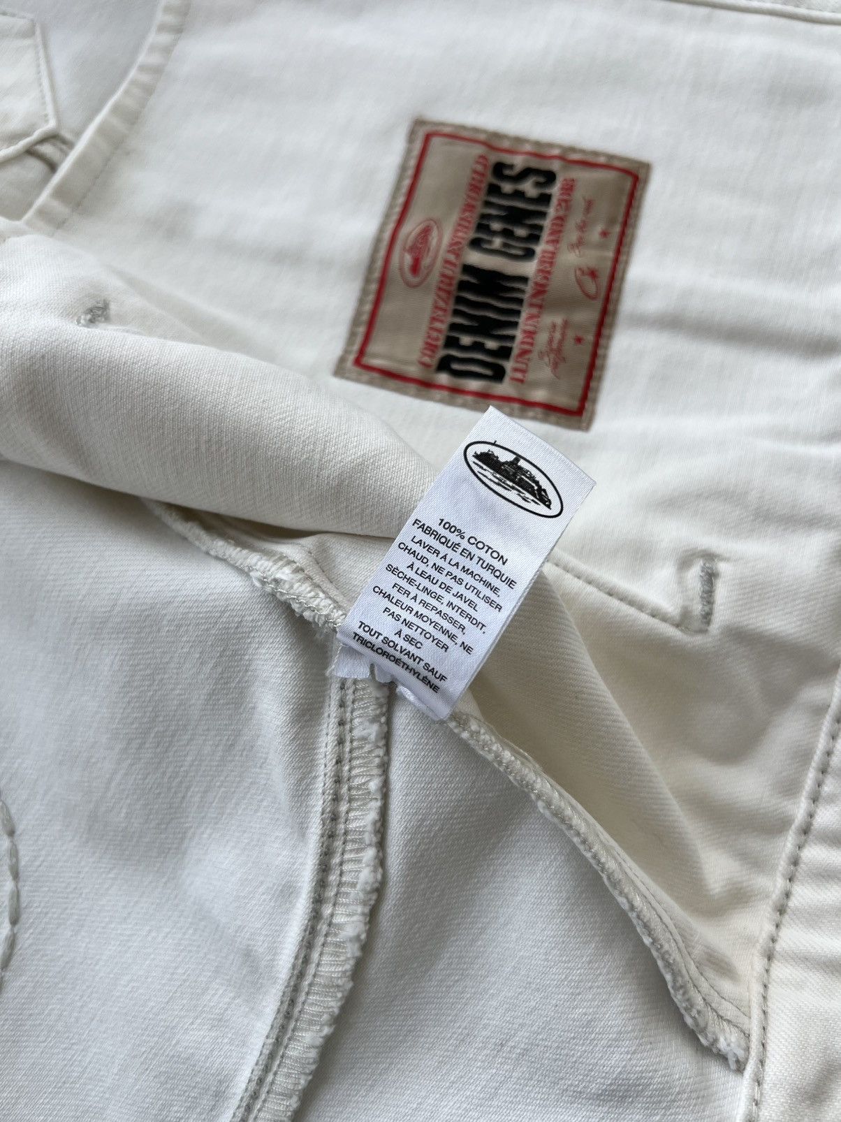 Corteiz Corteiz C-Star White Denim Jacket Medium Size US M / EU 48-50 / 2 - 15 Thumbnail