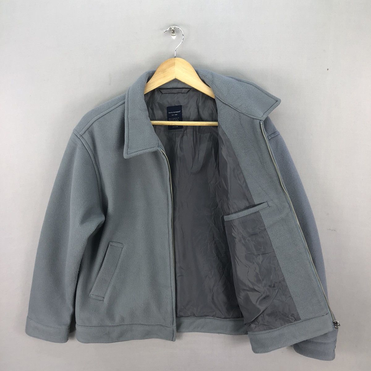 Japanese Brand Back Number Old Money Minimalist Wool Jacket Size US M / EU 48-50 / 2 - 5 Thumbnail