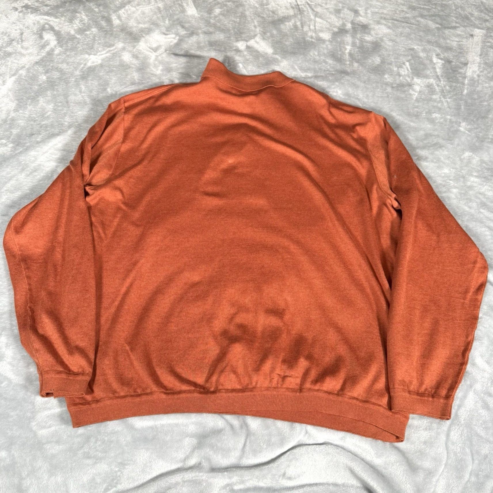 Vintage Maus & Hoffman Polo Shirt Mens 2XL Cotton Blend Made In USA Orange Long Sleeve Shirt Polo USA 2XL Mens Size US XXL / EU 58 / 5 - 7 Thumbnail