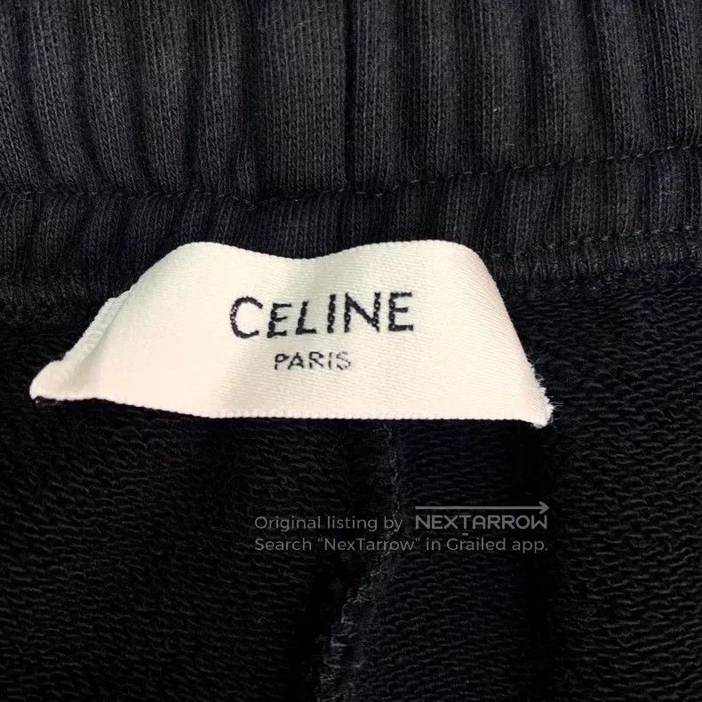 Celine Celine Black Logo Sweatpants M Size. Size US 32 / EU 48 - 6 Thumbnail